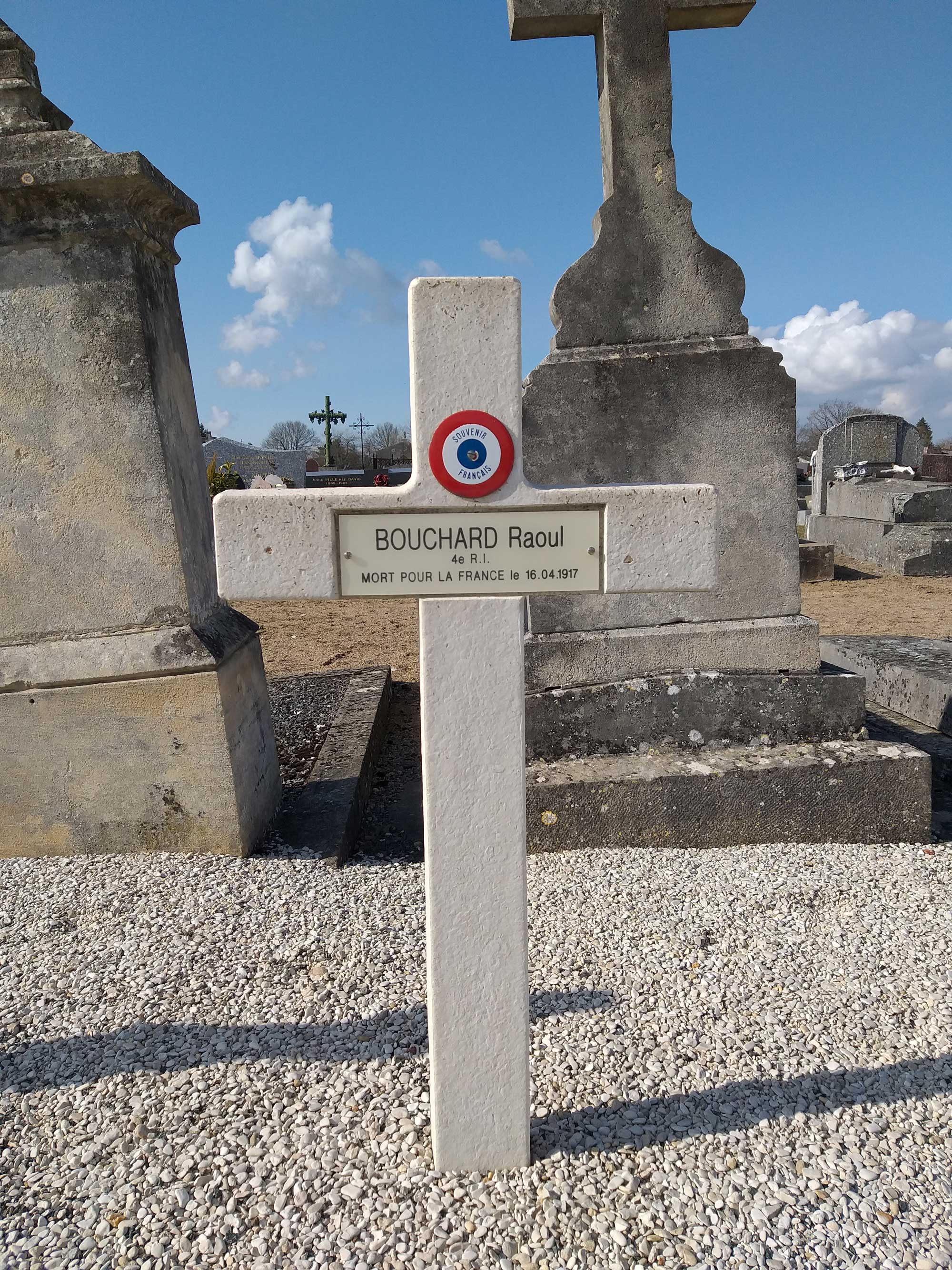 Sépulture de Raoul Charlemagne Bouchard