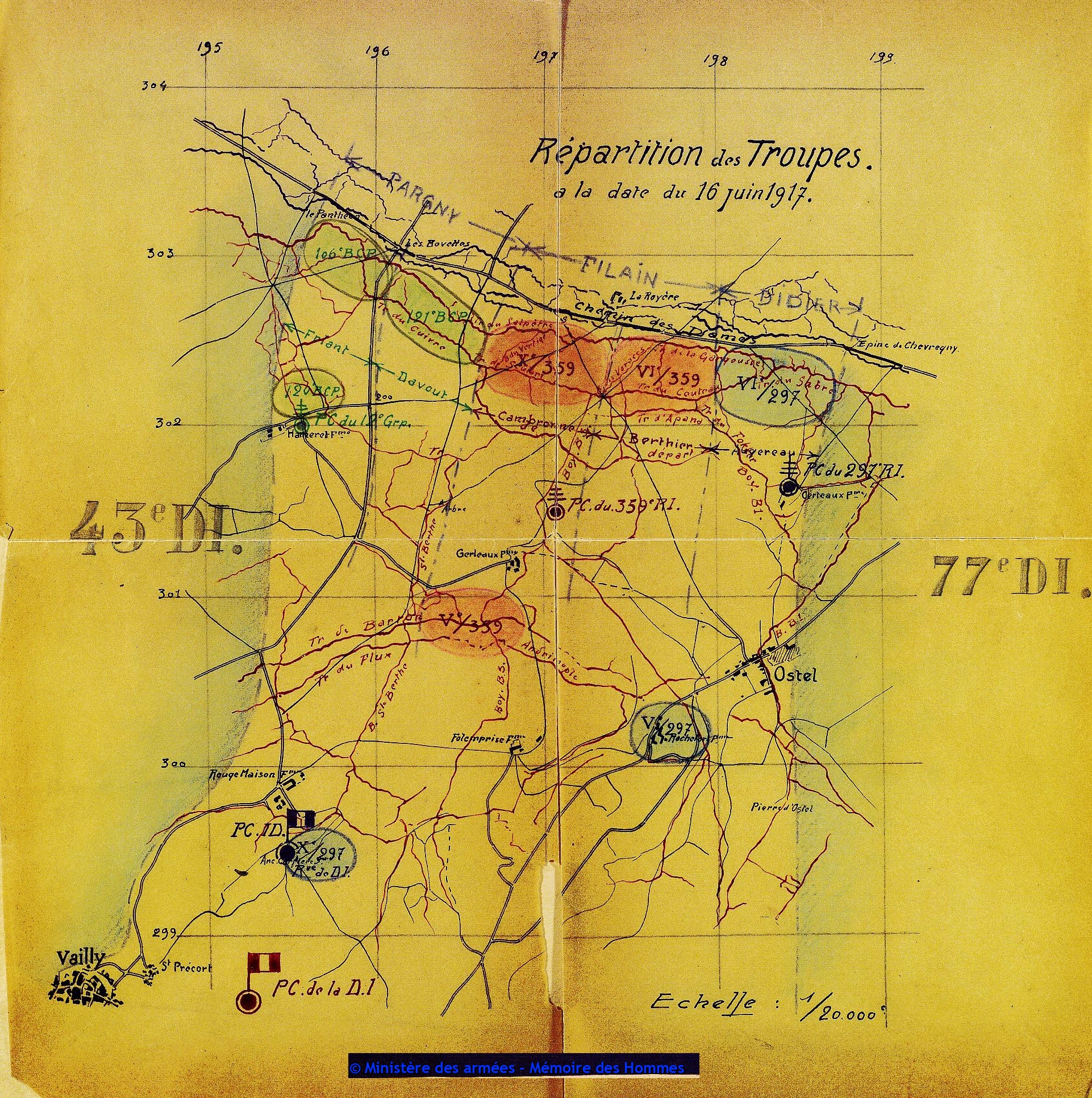 129e Division d'infanterie du 14 juin au 9 juillet 1917