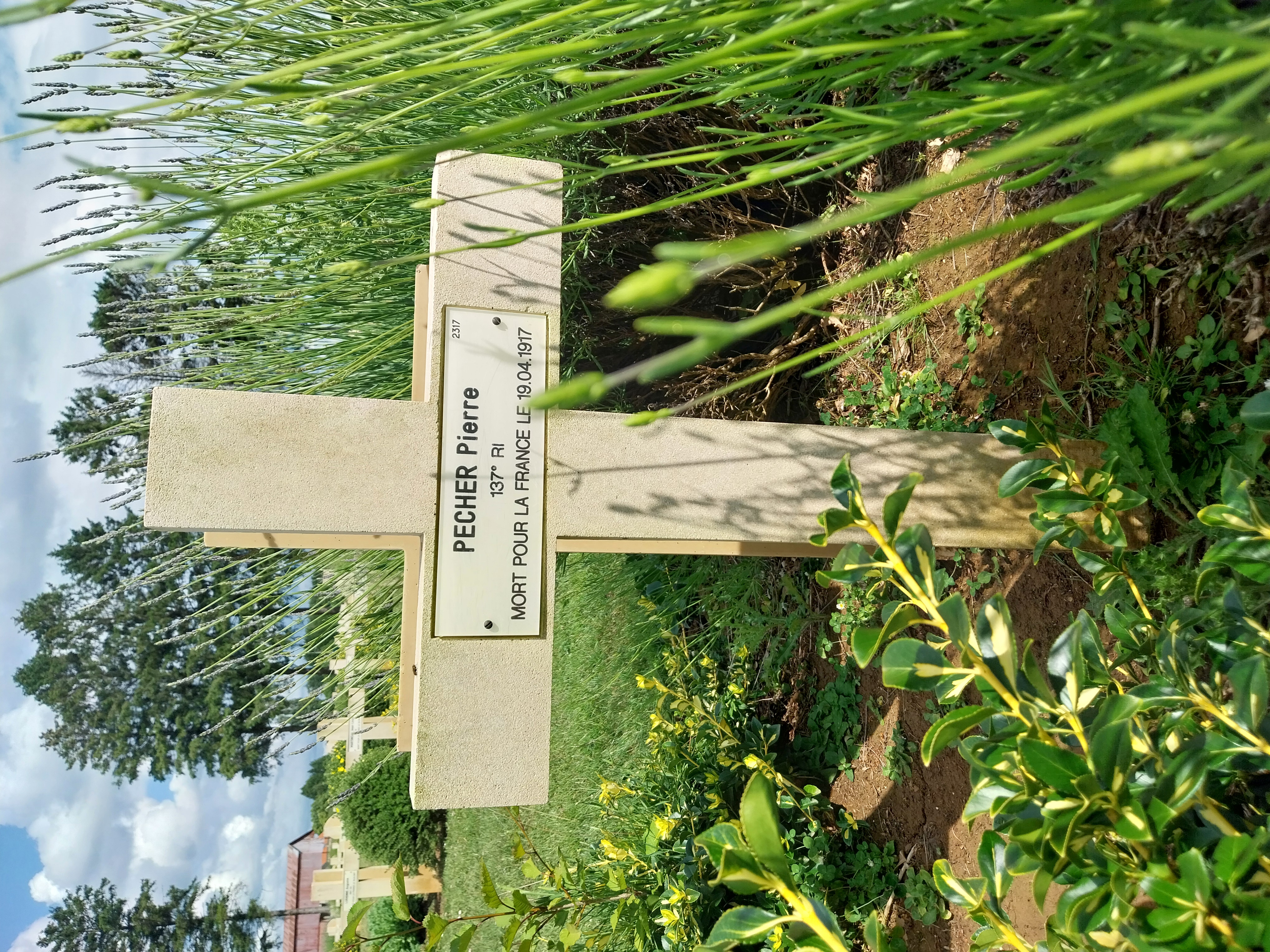 Sépulture PECHER Pierre Louis Urbain Léon