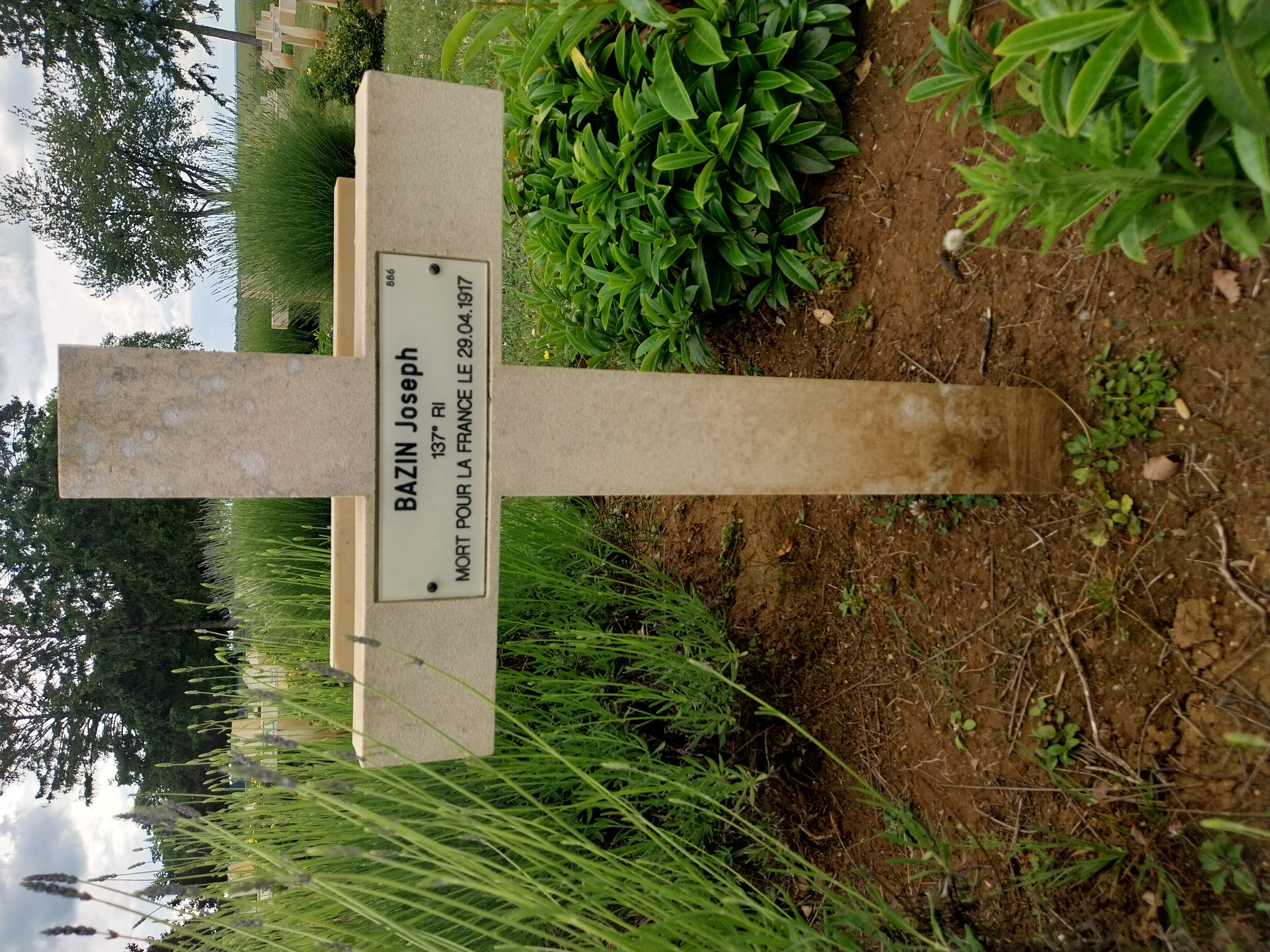 Sépulture BAZIN Joseph Constant