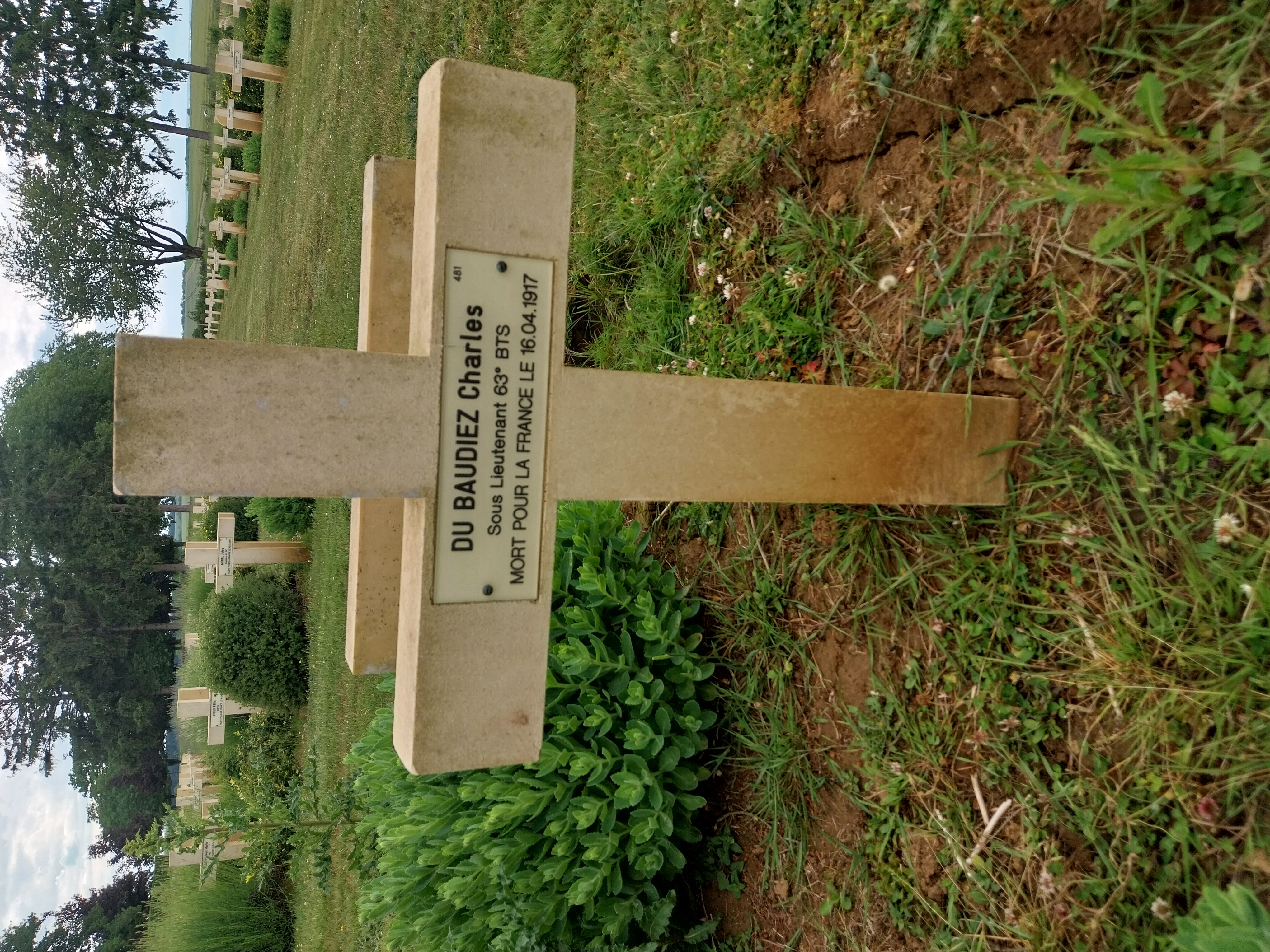 Sépulture DU BAUDIEZ Charles Joseph Marie