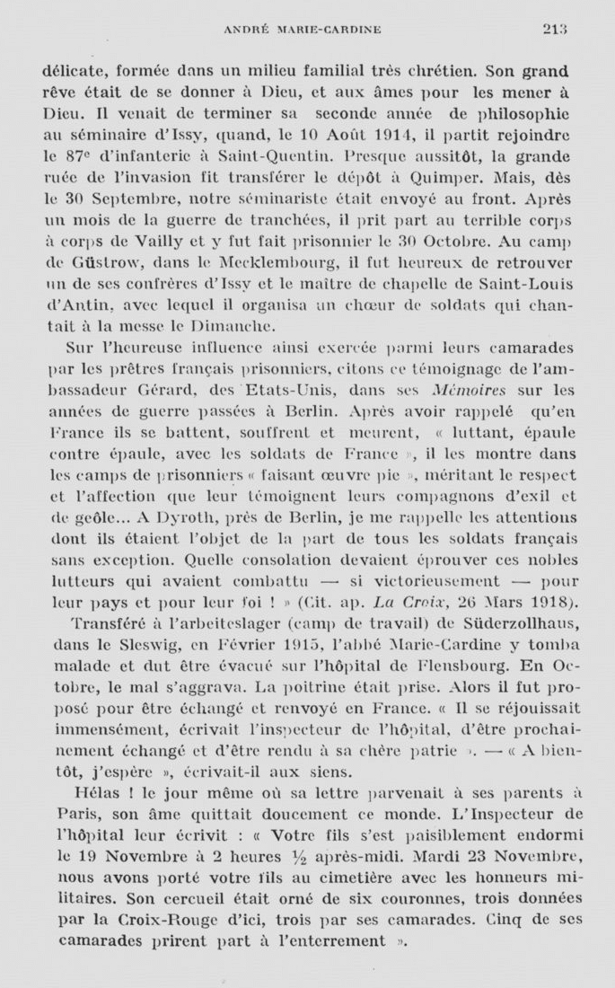 André Pierre MARIE CARDINE