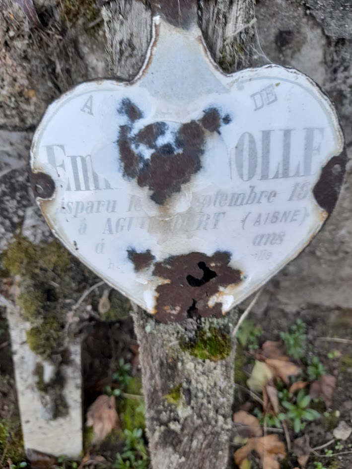 Signolle Auguste Emile sépulture à Montaigu (Aisne)