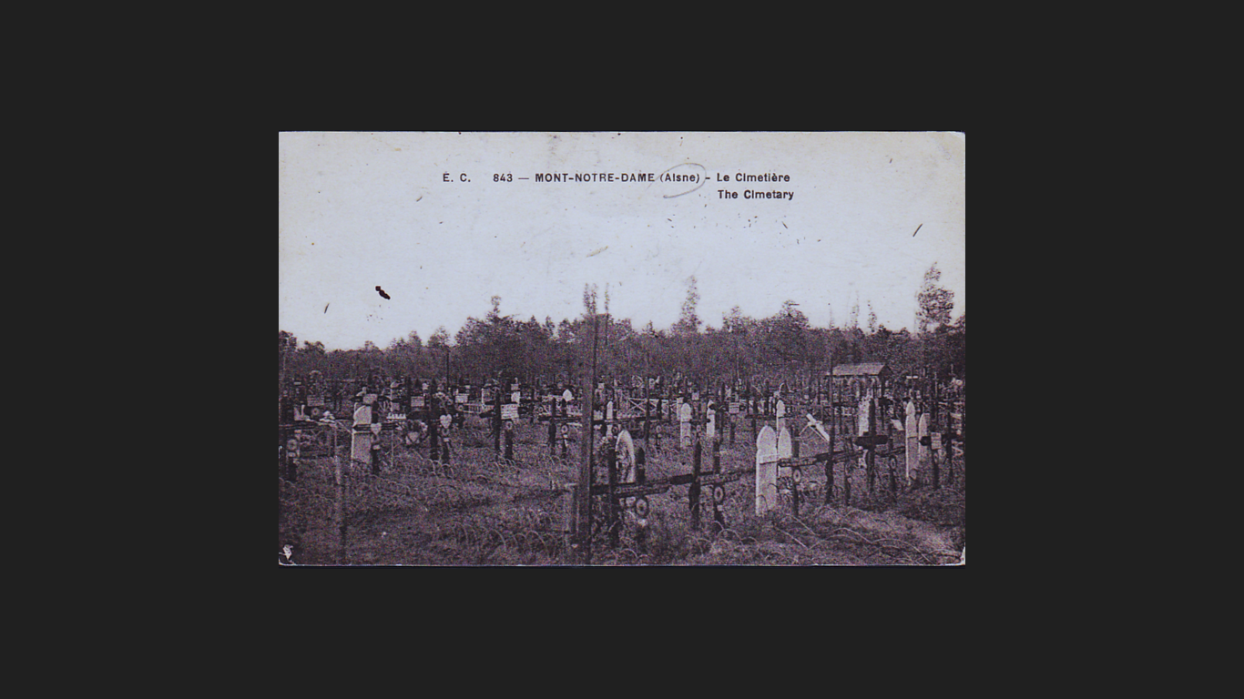 Photo du cimetière  militaire de l'H.O.E. 32 de Mont- Notre-Dame