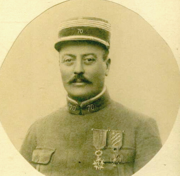 Photo du commandant BOREL de BRETIZEL du 70e R.I.