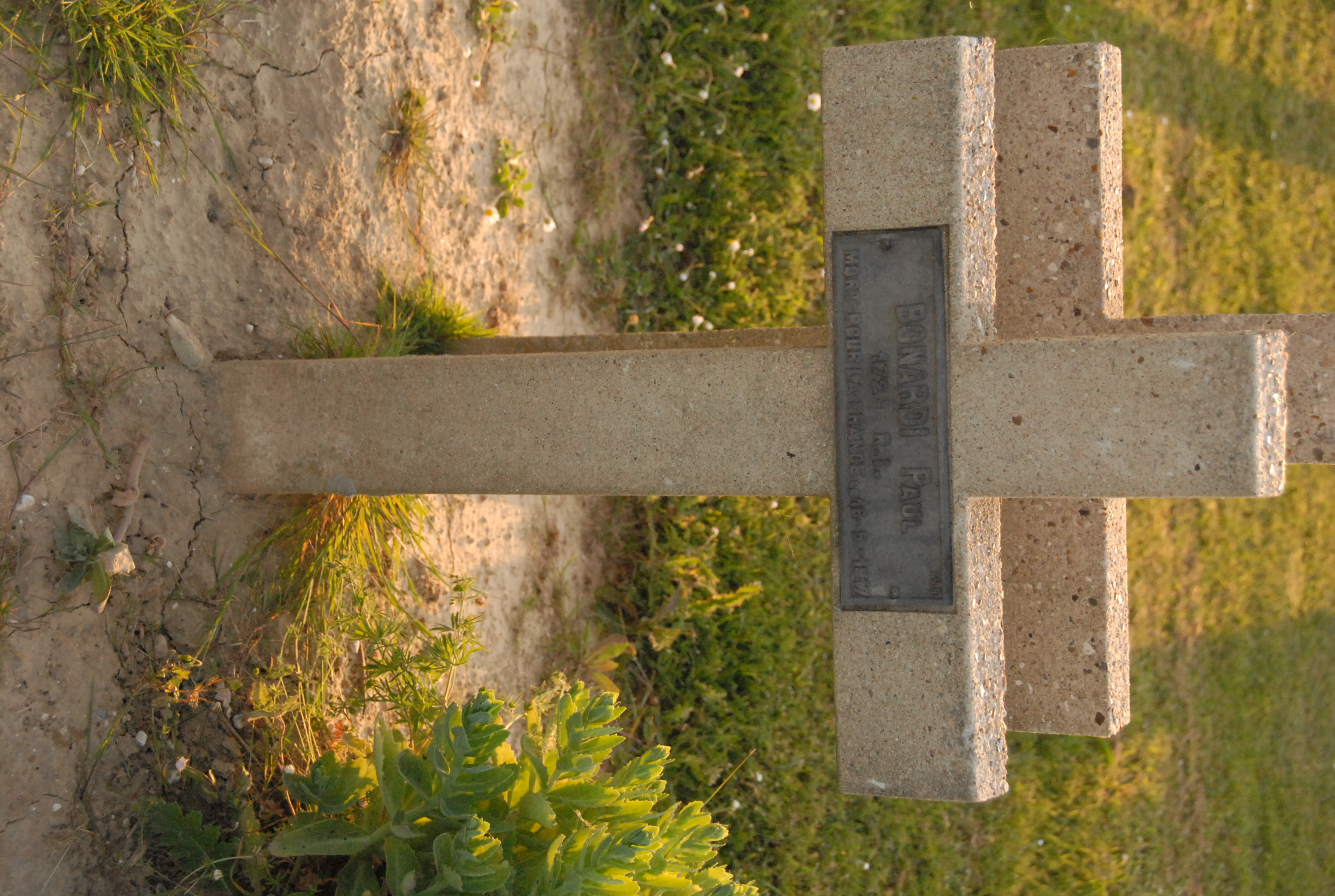 Sépulture soldat BONARDI Paul Antoine François 