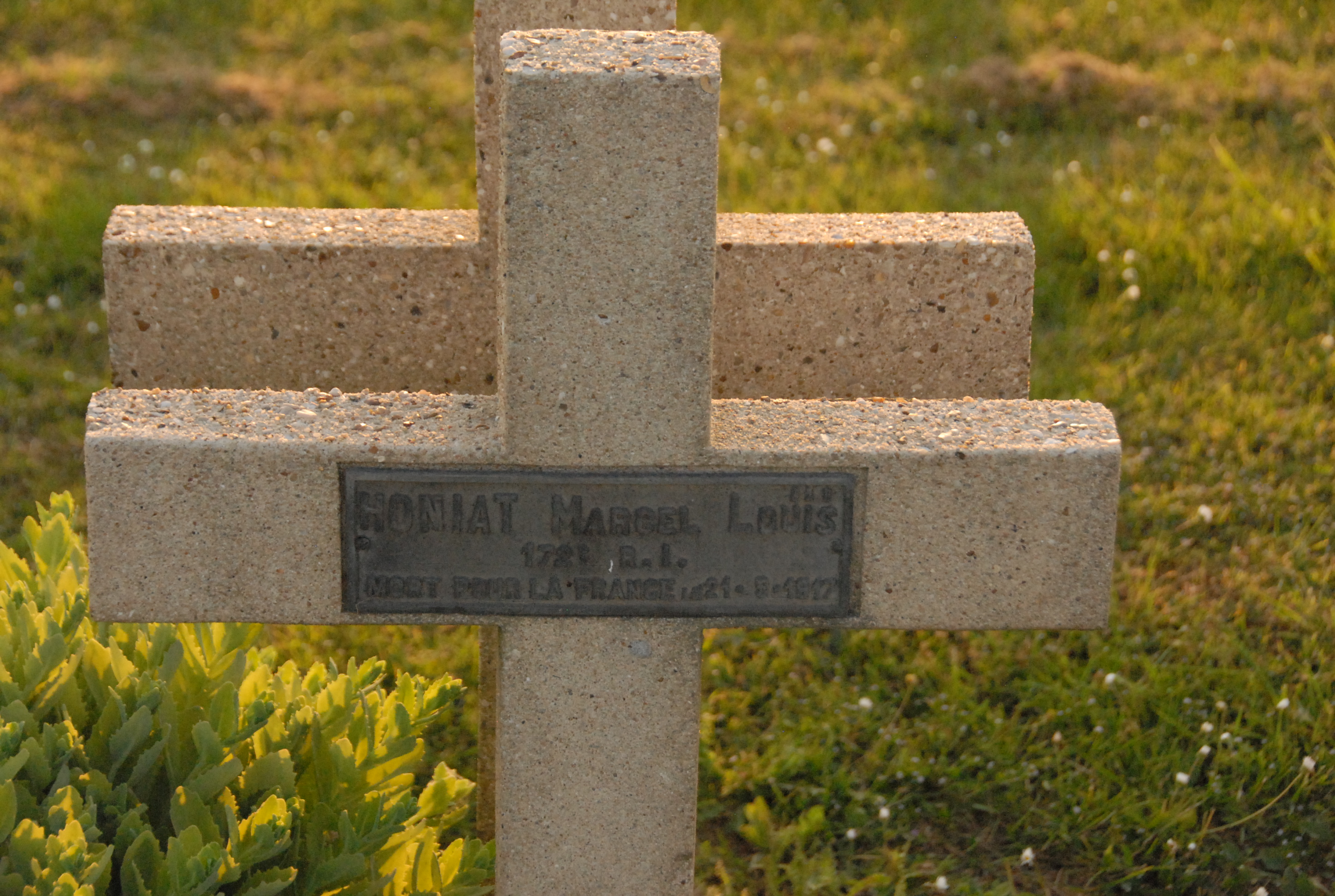 Sépulture soldat HONIAT Marcel