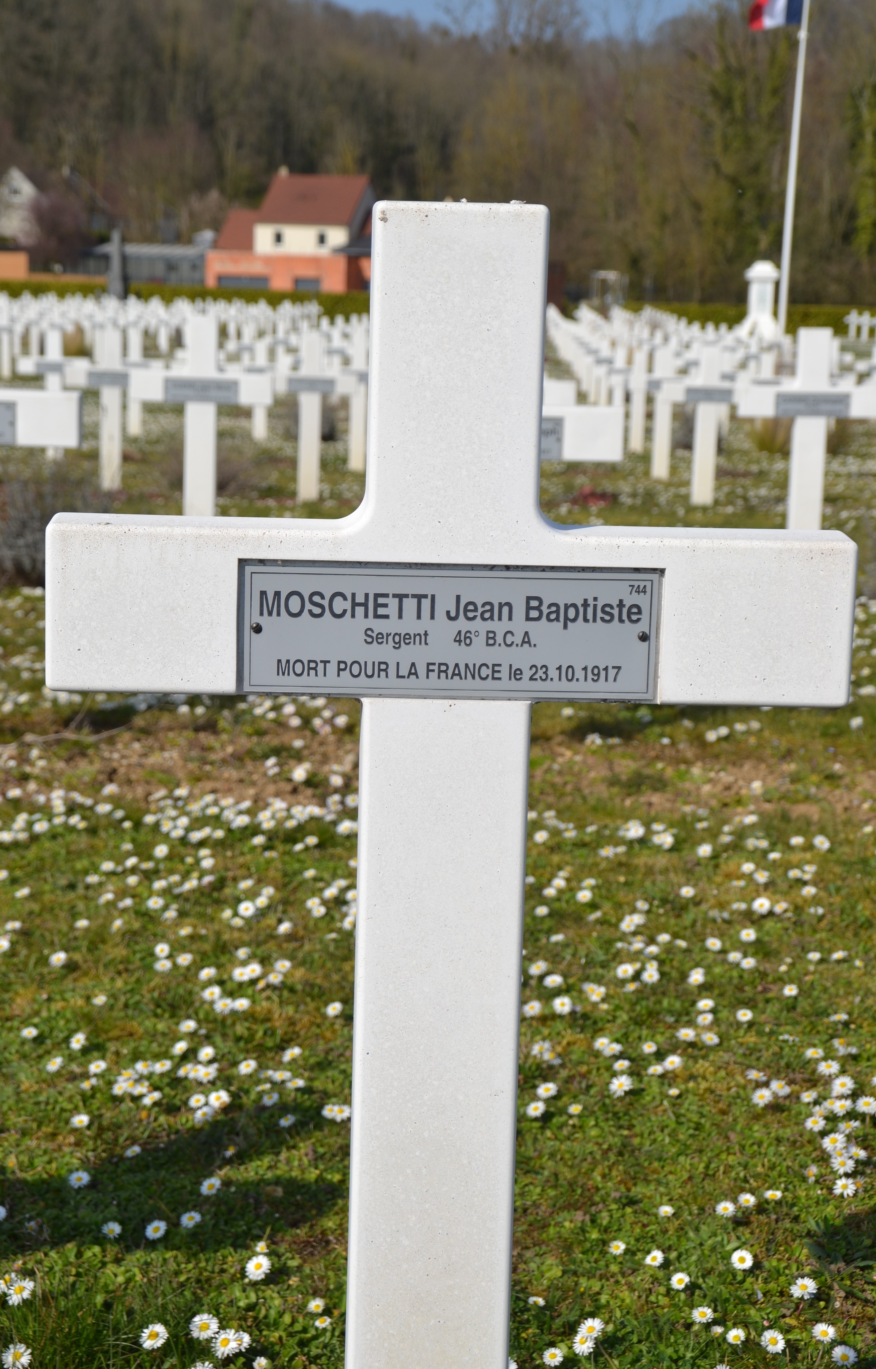 Moschetti Jean Baptiste sépulture à Vailly (Aisne)