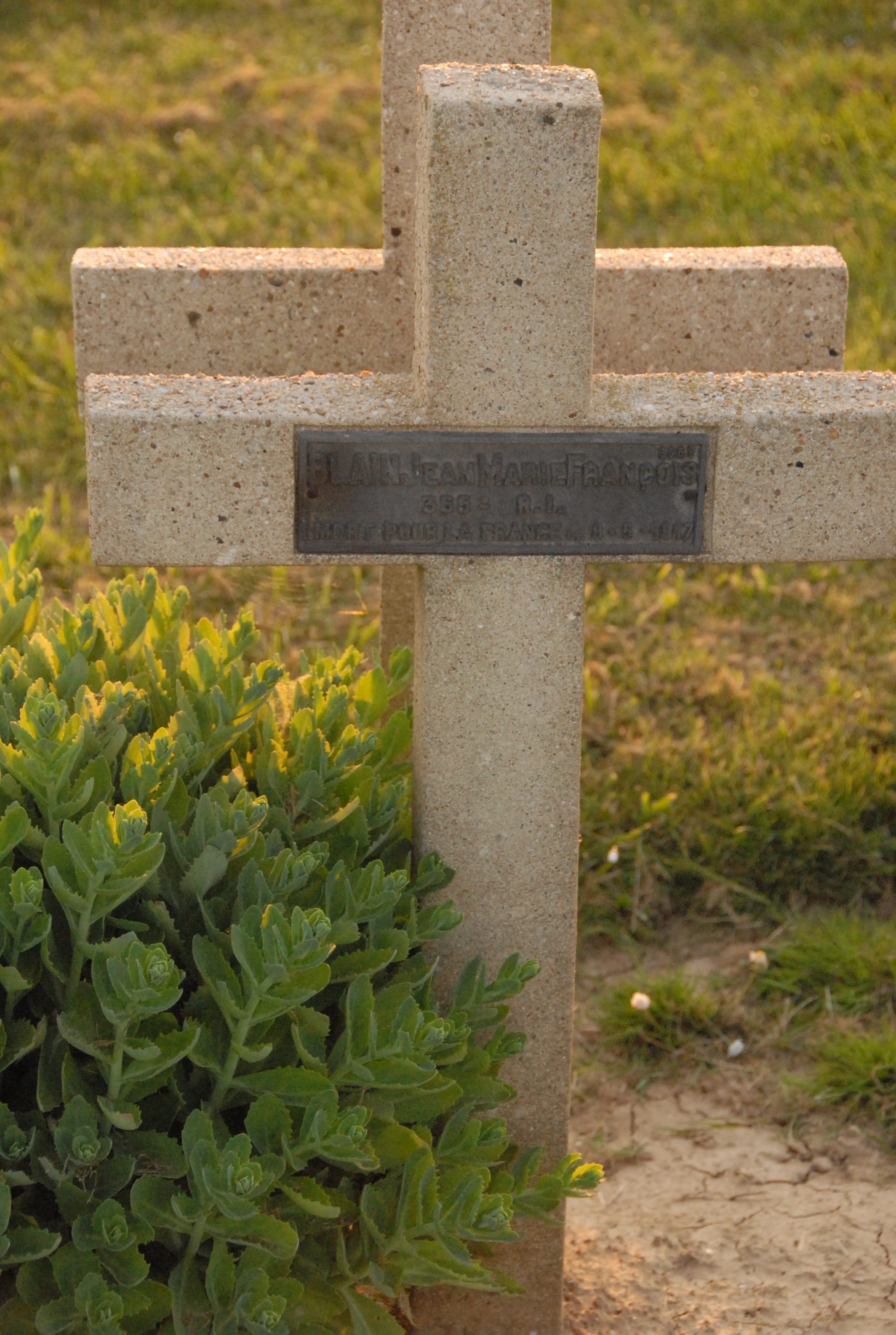 Sépulture soldat BLAIN Jean Marie François