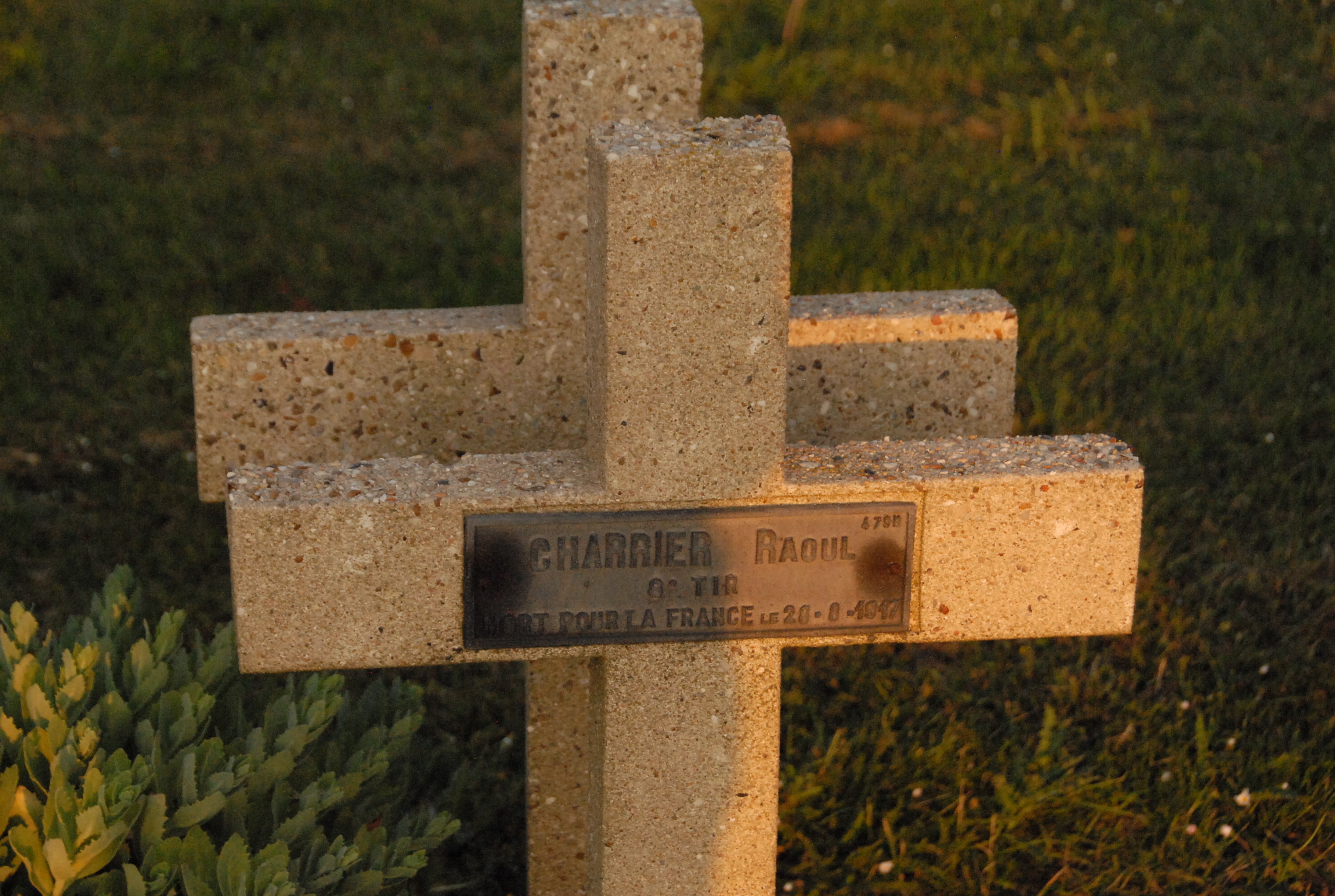 Sépulture CHARRIER Raoul Gustave