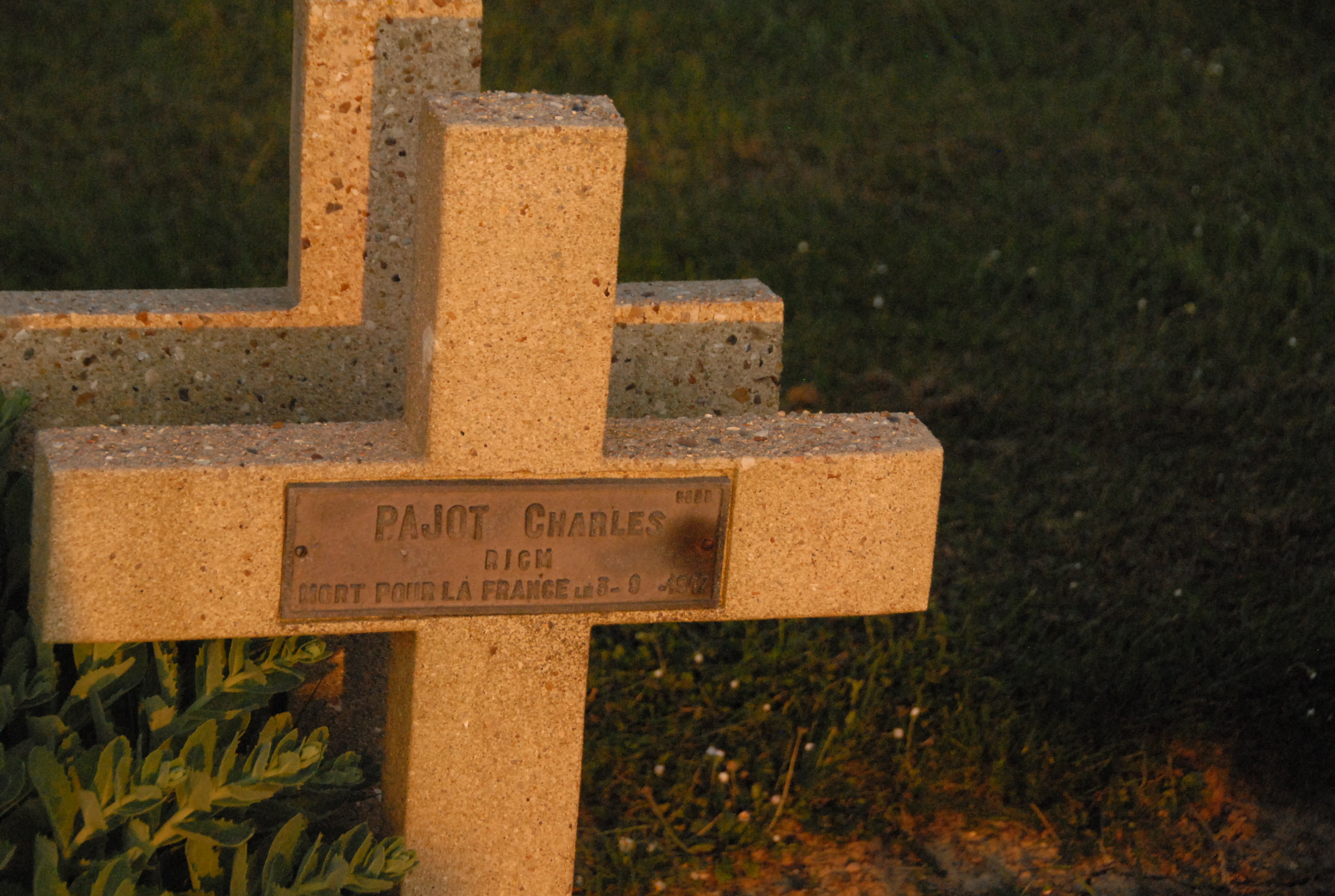 Sépulture PAJOT Charles Alexandre