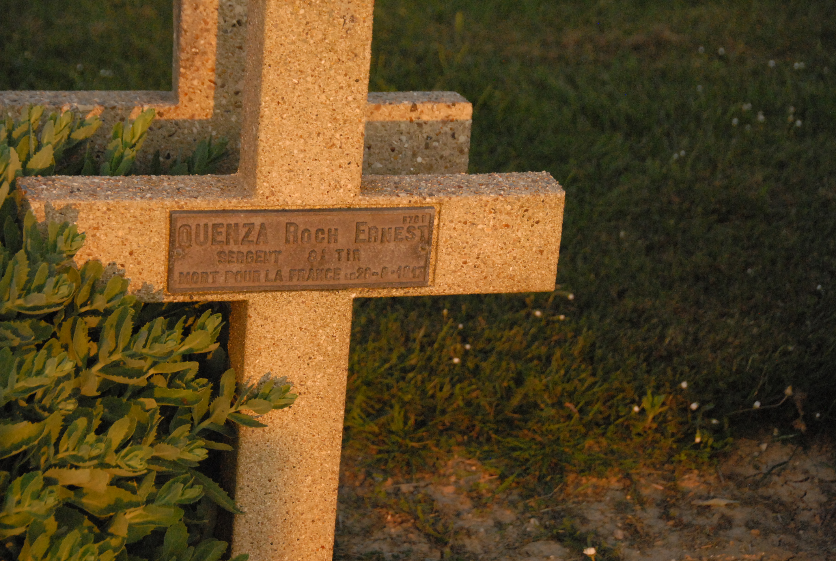 Sépulture QUENZA Roch Ernest Edouard