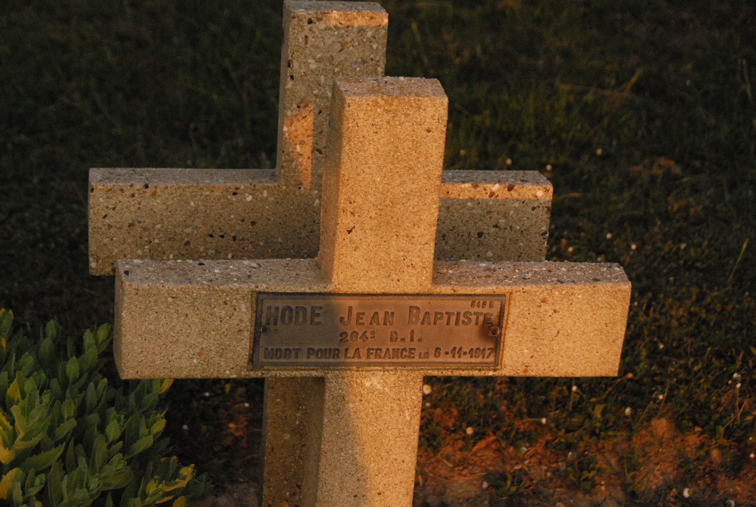 Sépulture HODE Jean Baptiste Félix