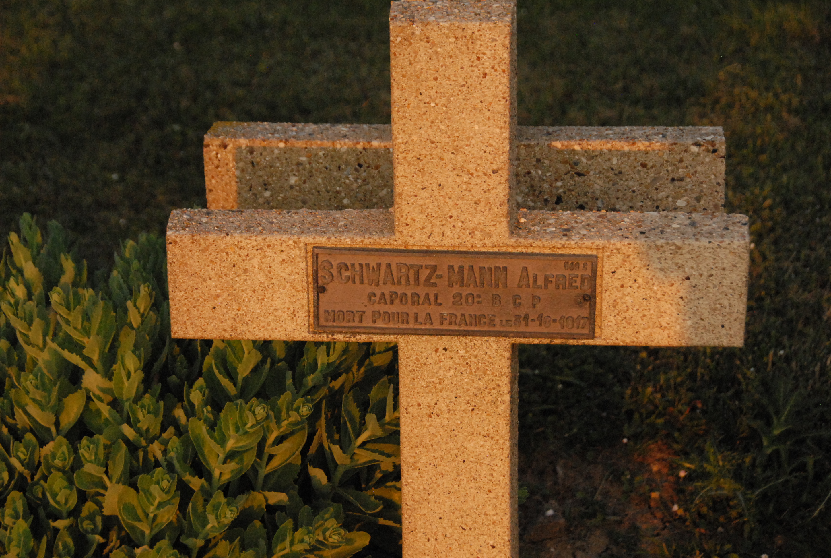 Sépulture  SCHWARTZMANN Charles Alfred