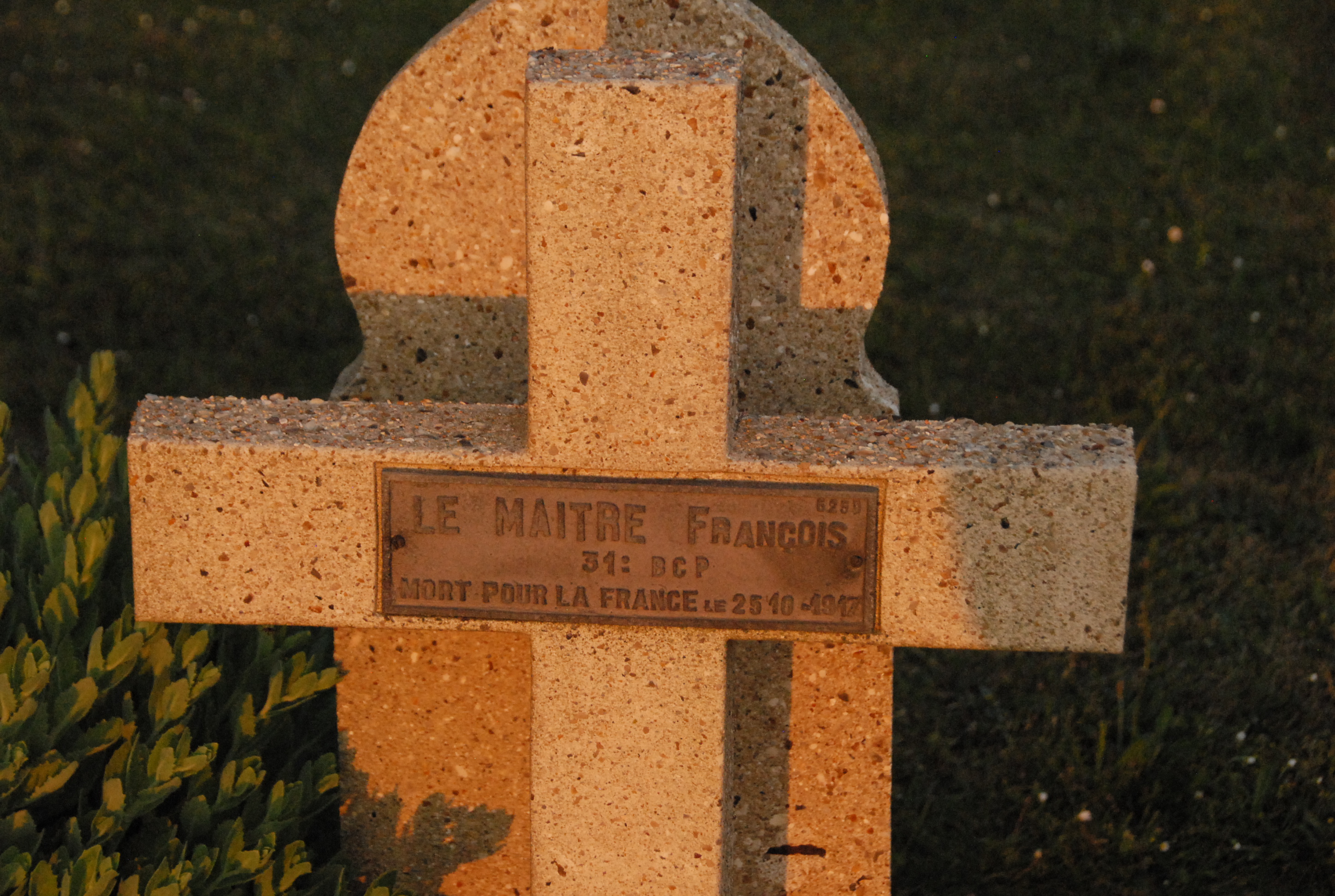 Sépulture LE MAITRE François Lucien
