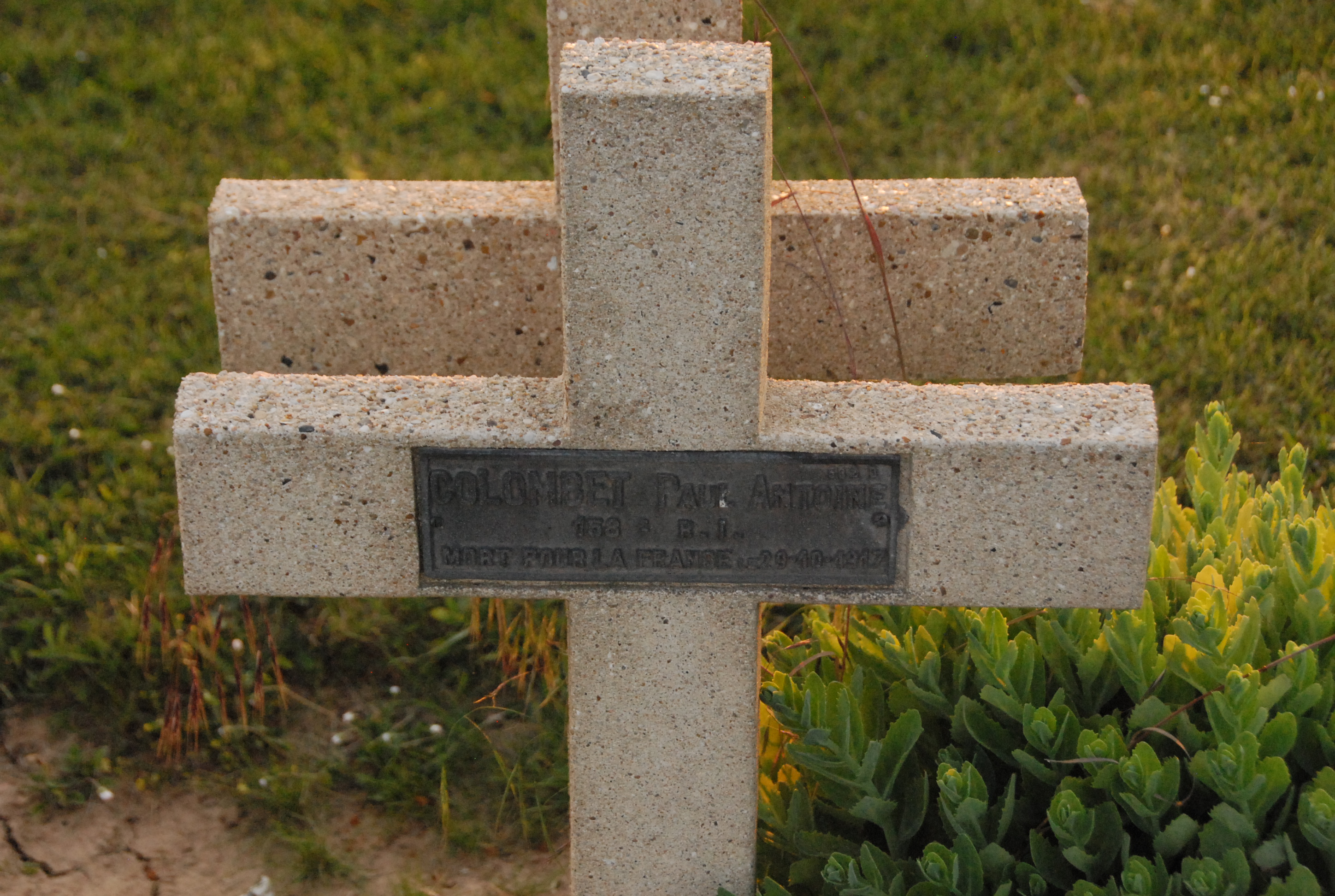 Sépulture COLOMBET Paul Antoine