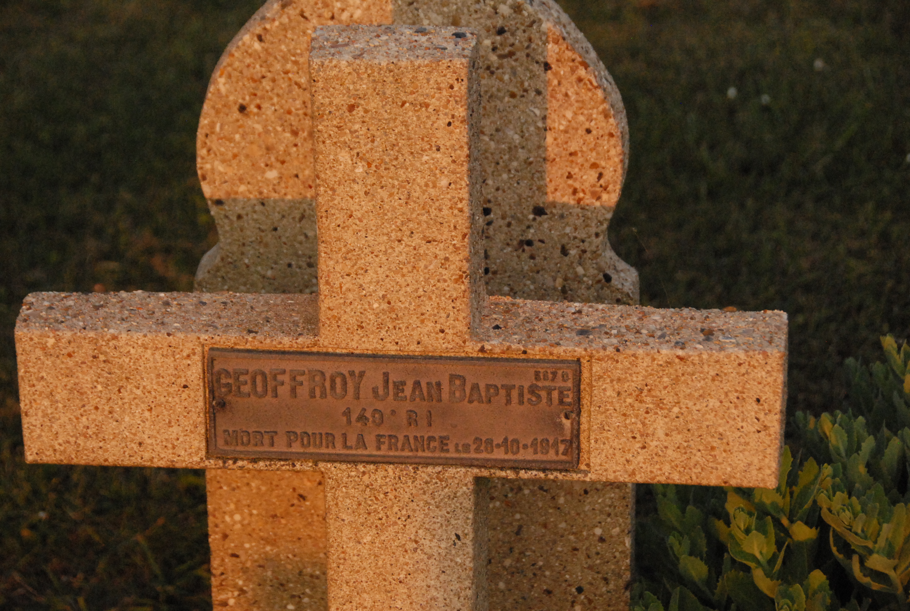 Sépulture GEOFFROY Jean Baptiste