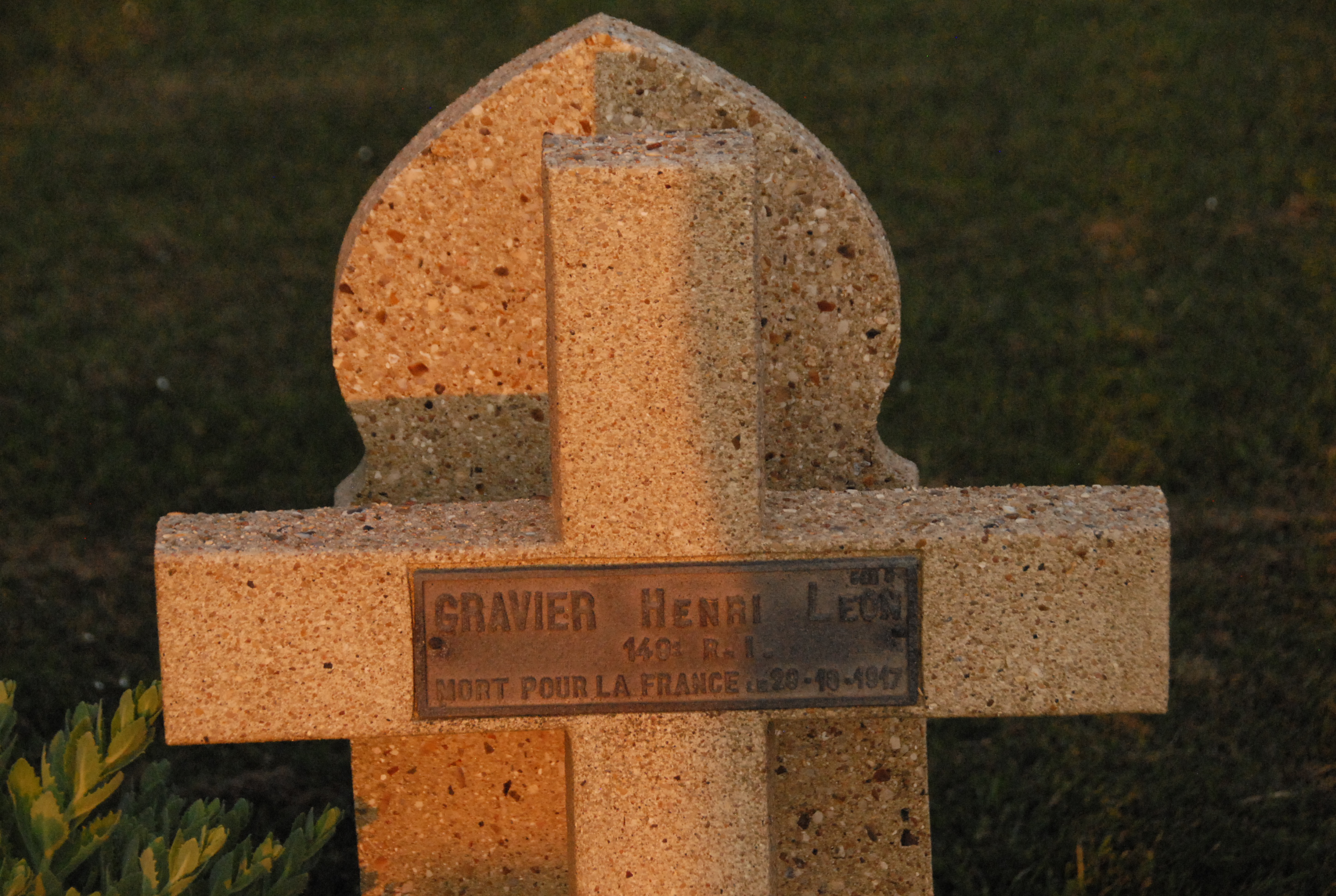 Sépulture GRAVIER Henri Léon
