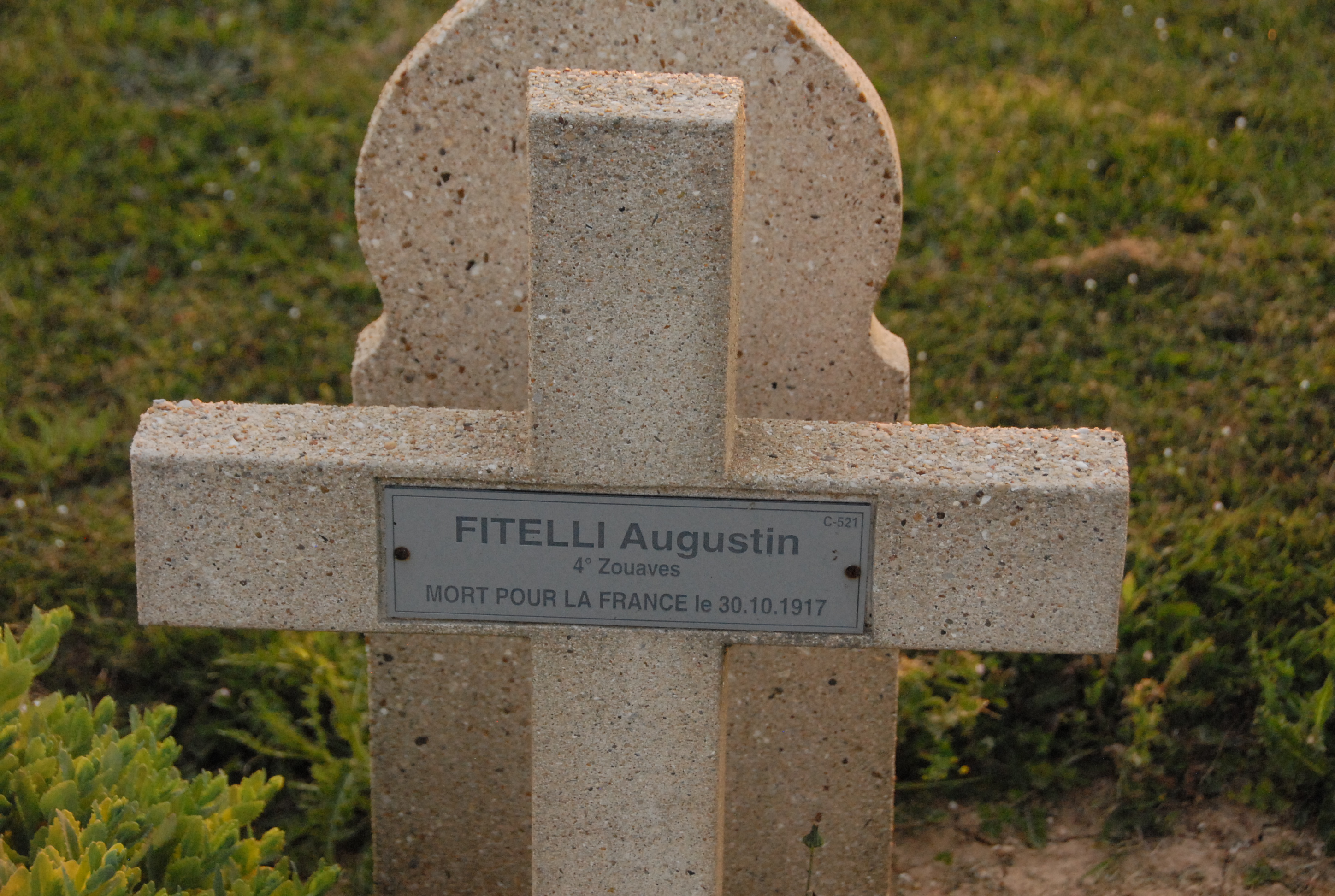 Sépulture FITELLI Augustin