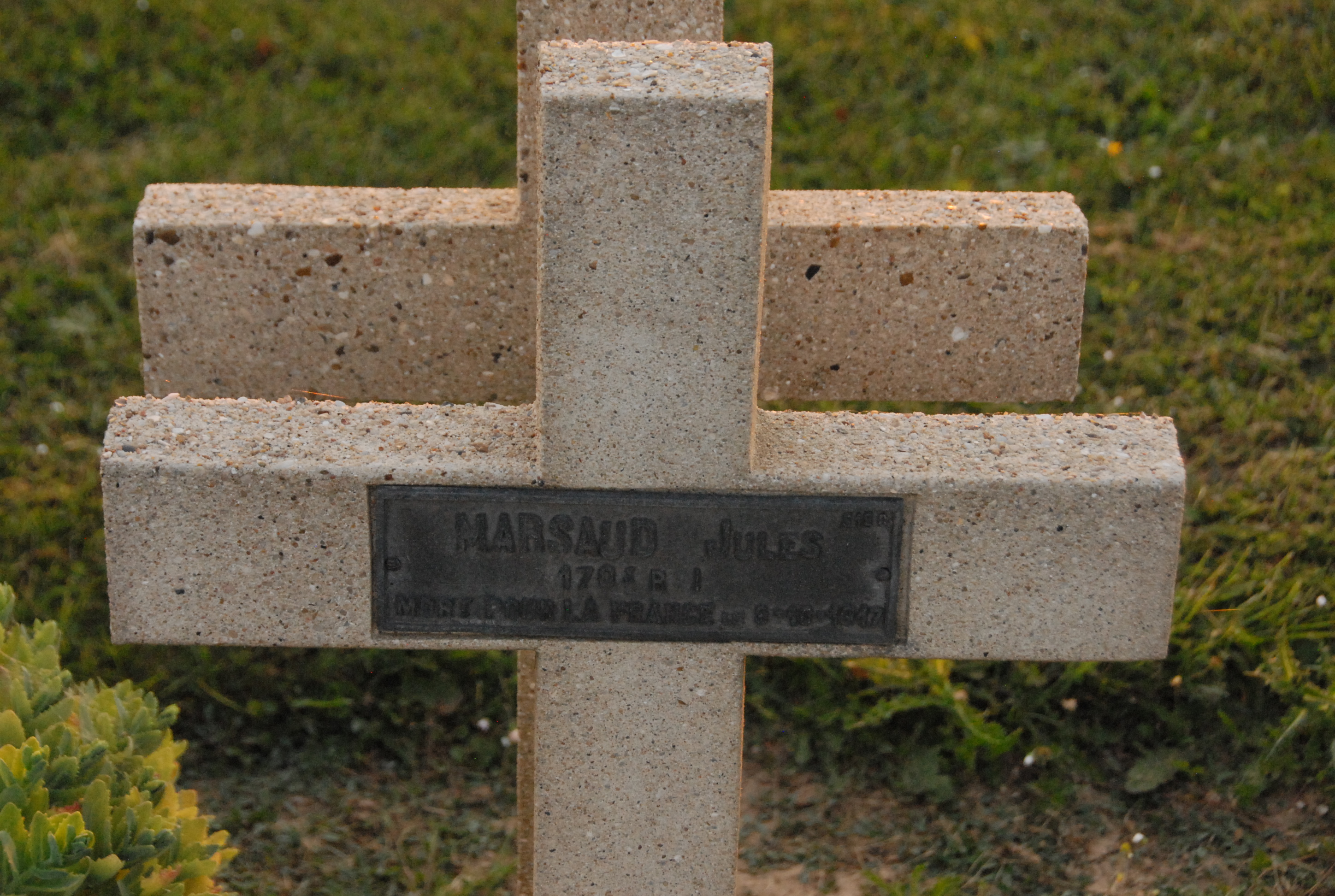 Sépulture MARSAUD Jules