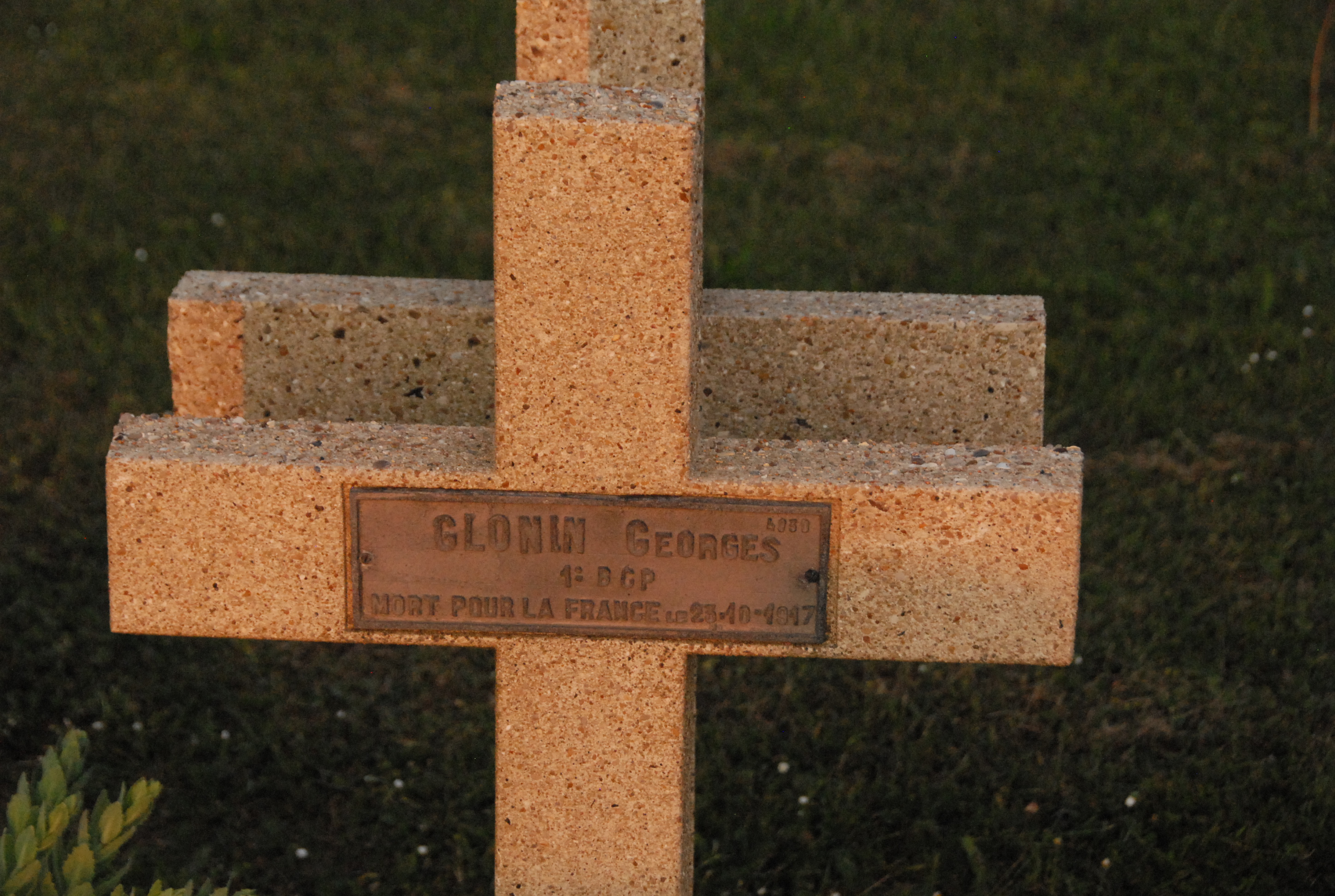 Sépulture GLONIN Georges