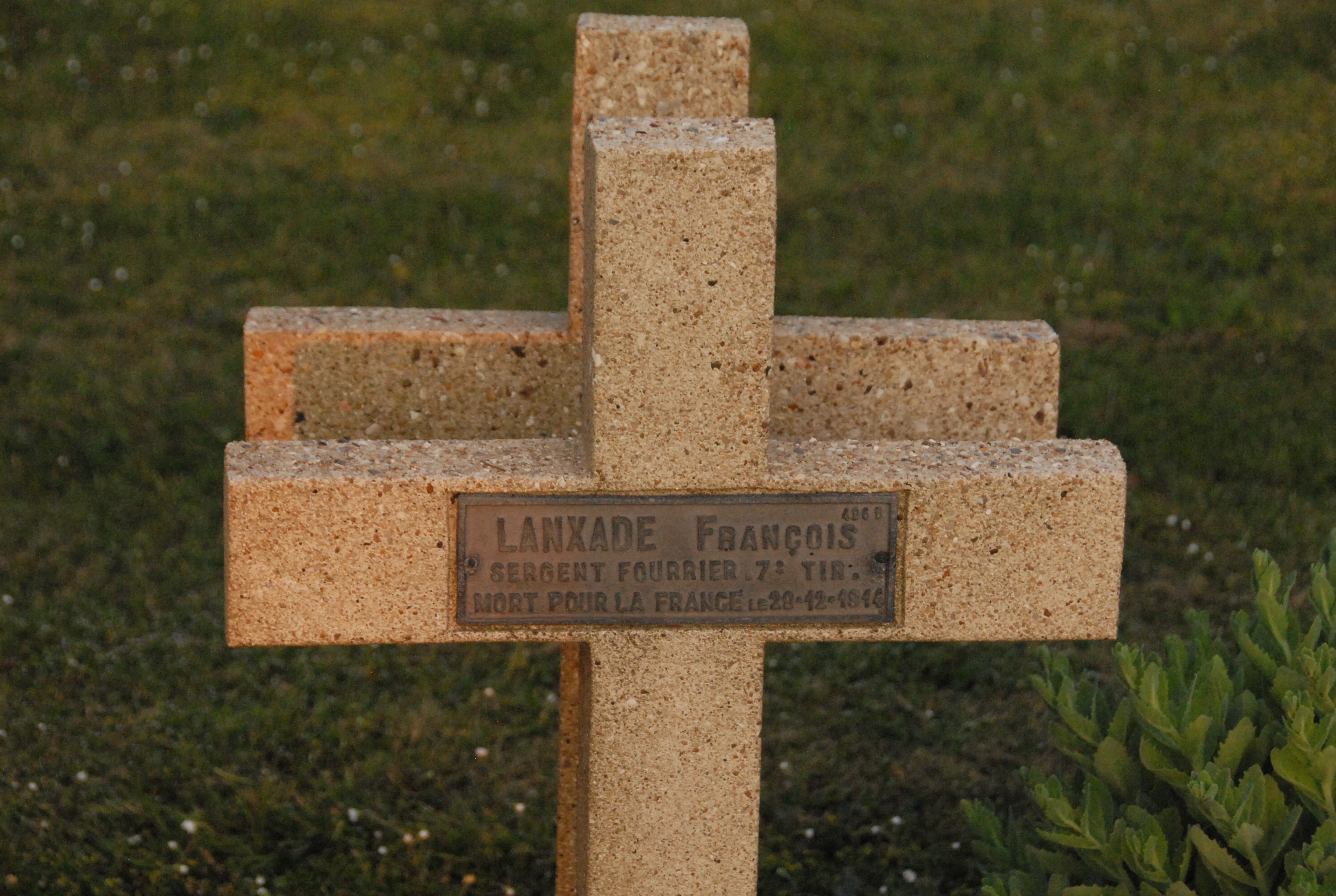 Sépulture LANXADE François