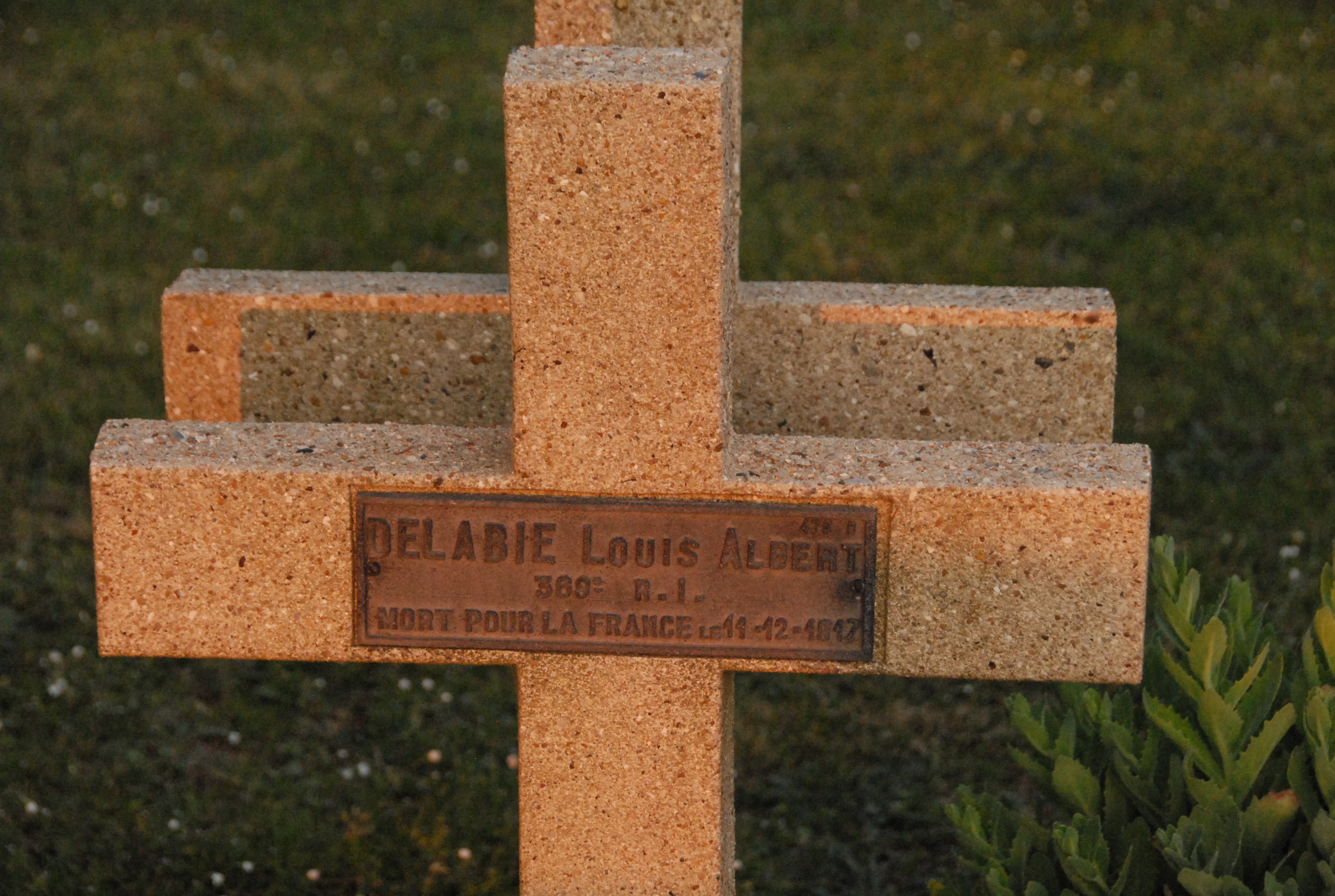 Sépulture DELABIE Louis Albert