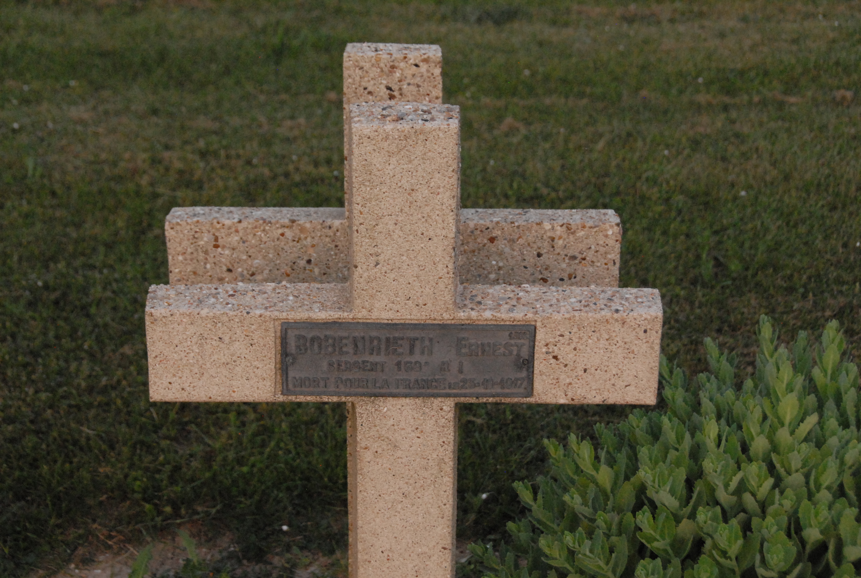 Sépulture BOBENRIETH Del Joseph Ernest