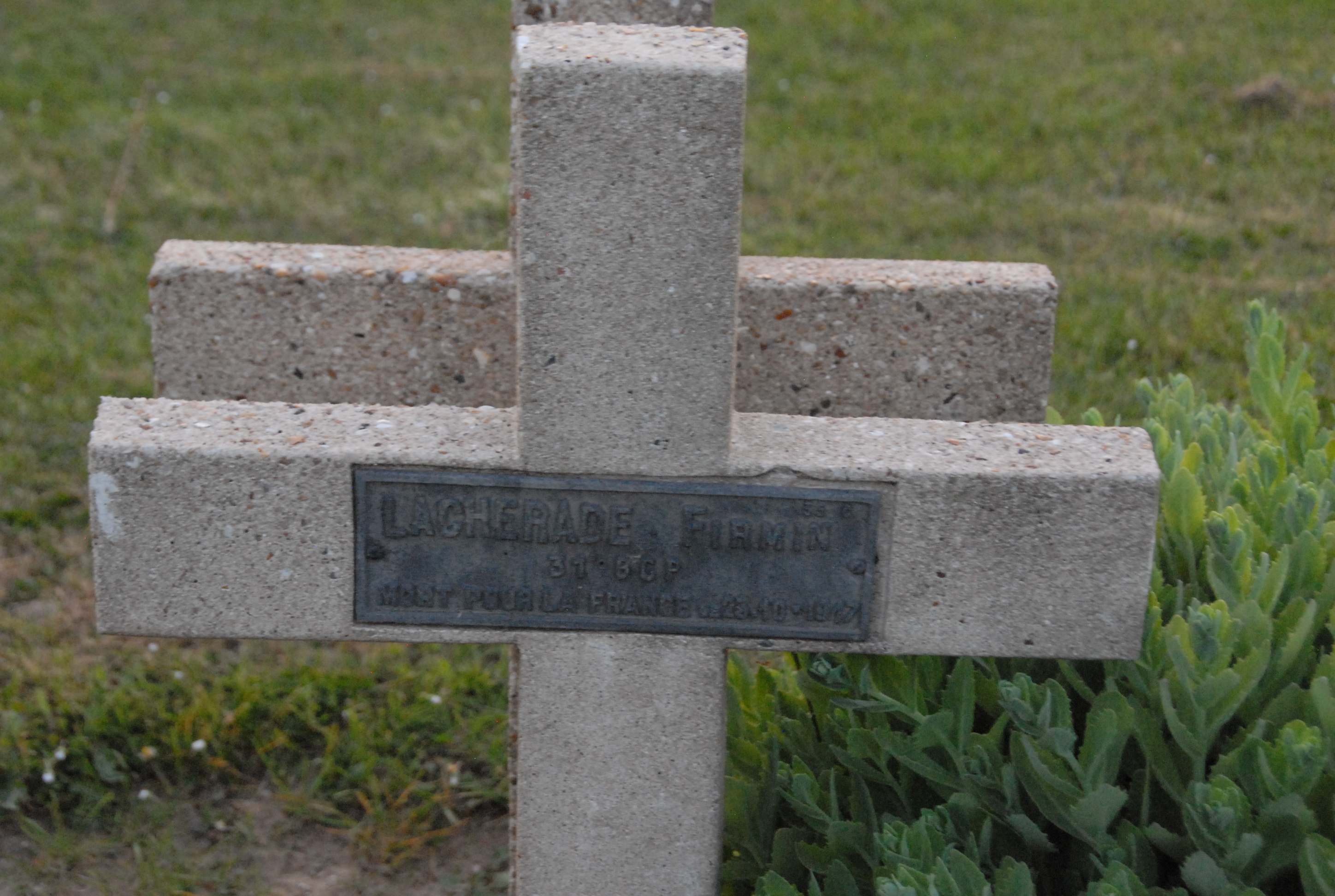 Sépulture LACHERADE Firmin Aristide Emile