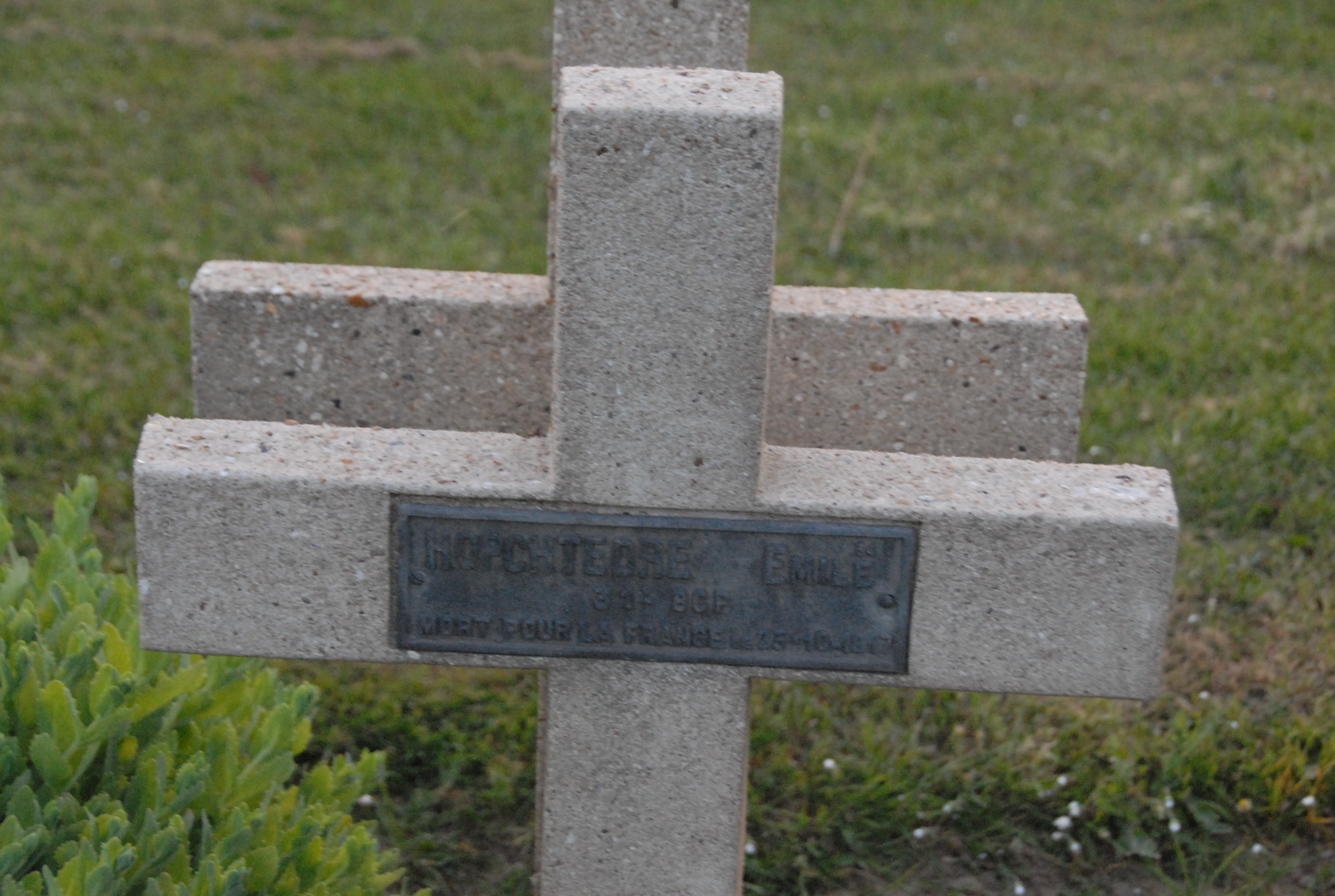 Sépulture HOPCHTEDRE Emile Désiré