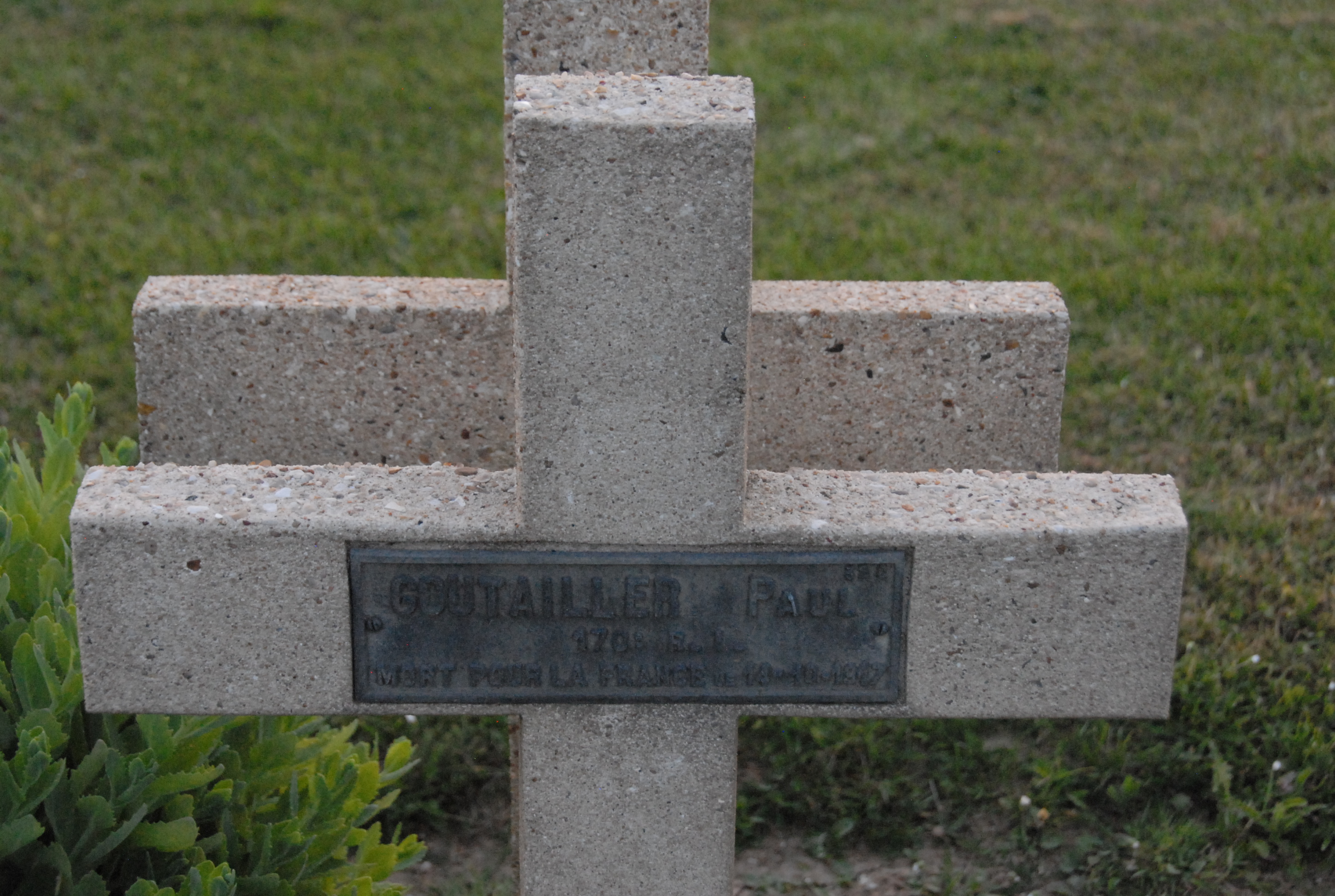 Sépulture GOUTAILLER Paul Marie