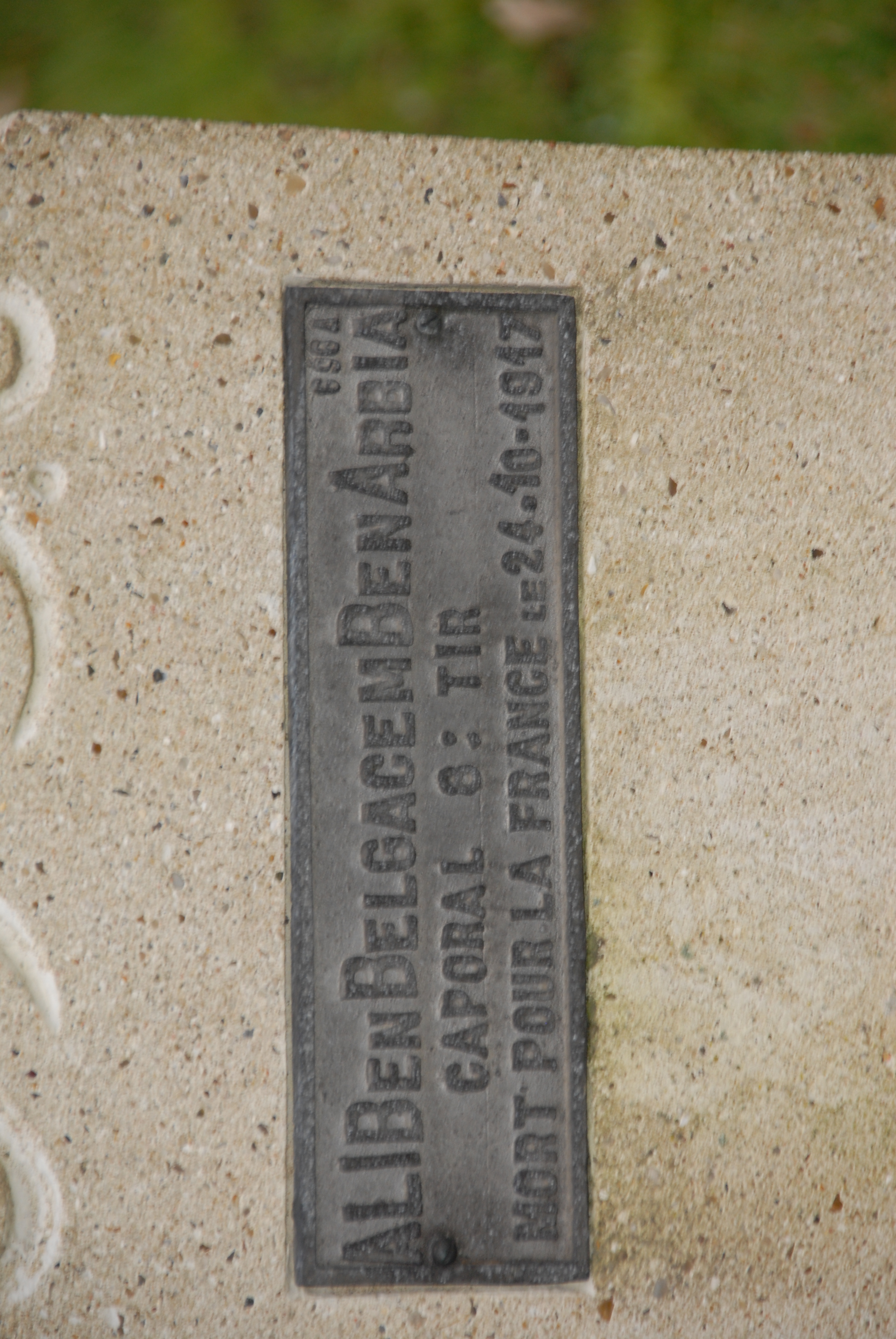 Sépulture ALI BEN BELGACEM Ben Arbia