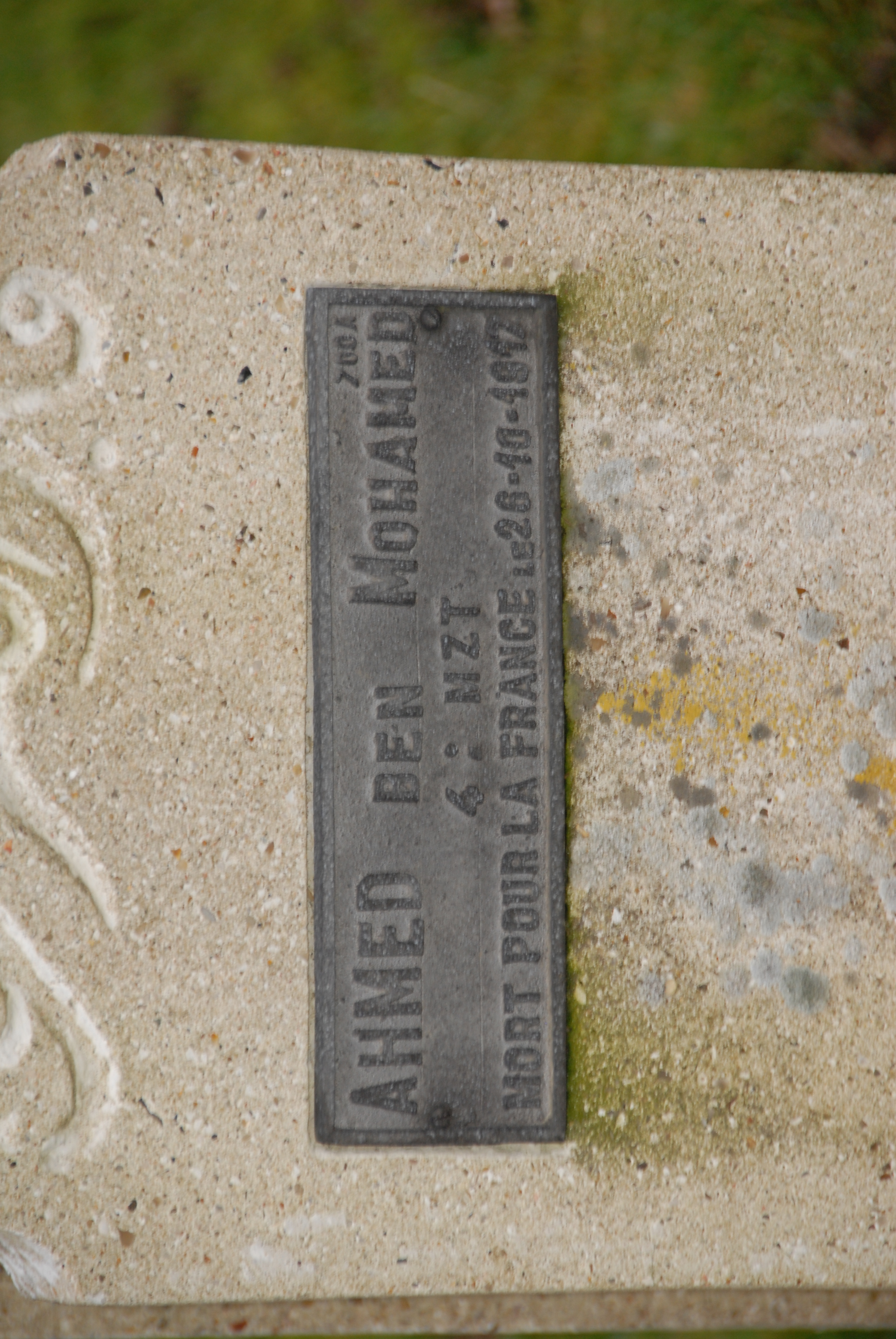 Sépulture AHMED Ben Mohamed