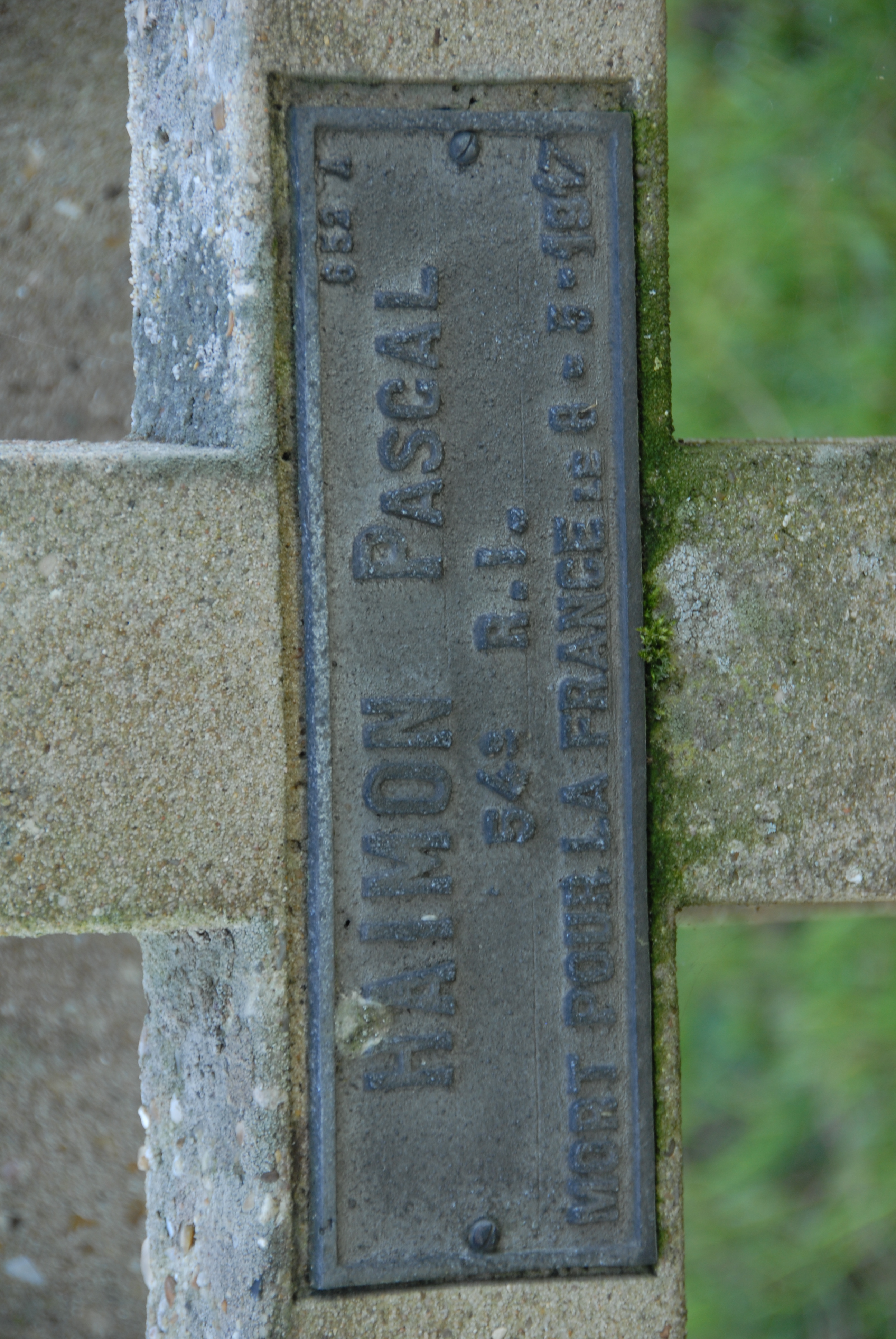 Sépulture HAIMON Pascal François