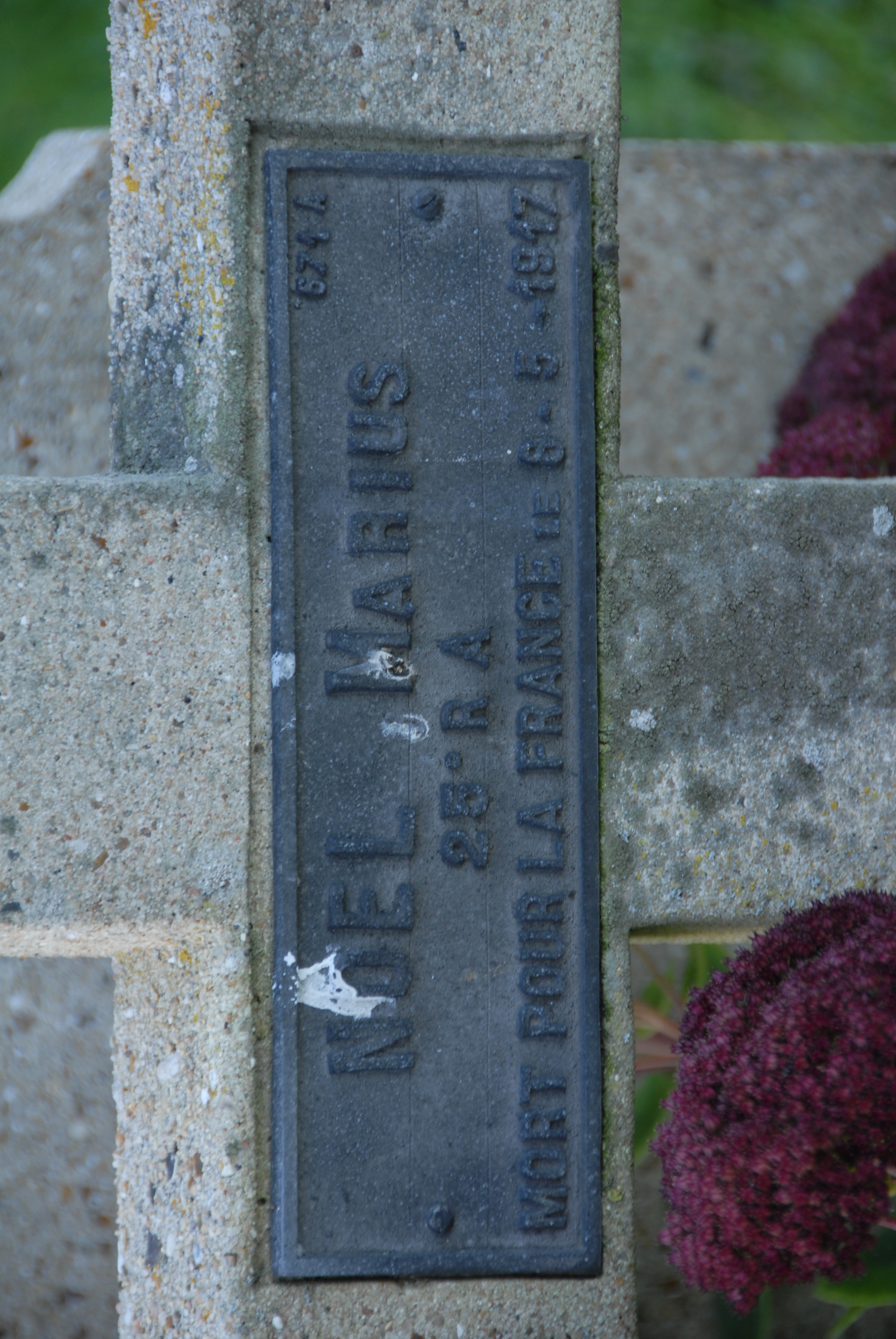 Sépulture NOËL Marius Joseph