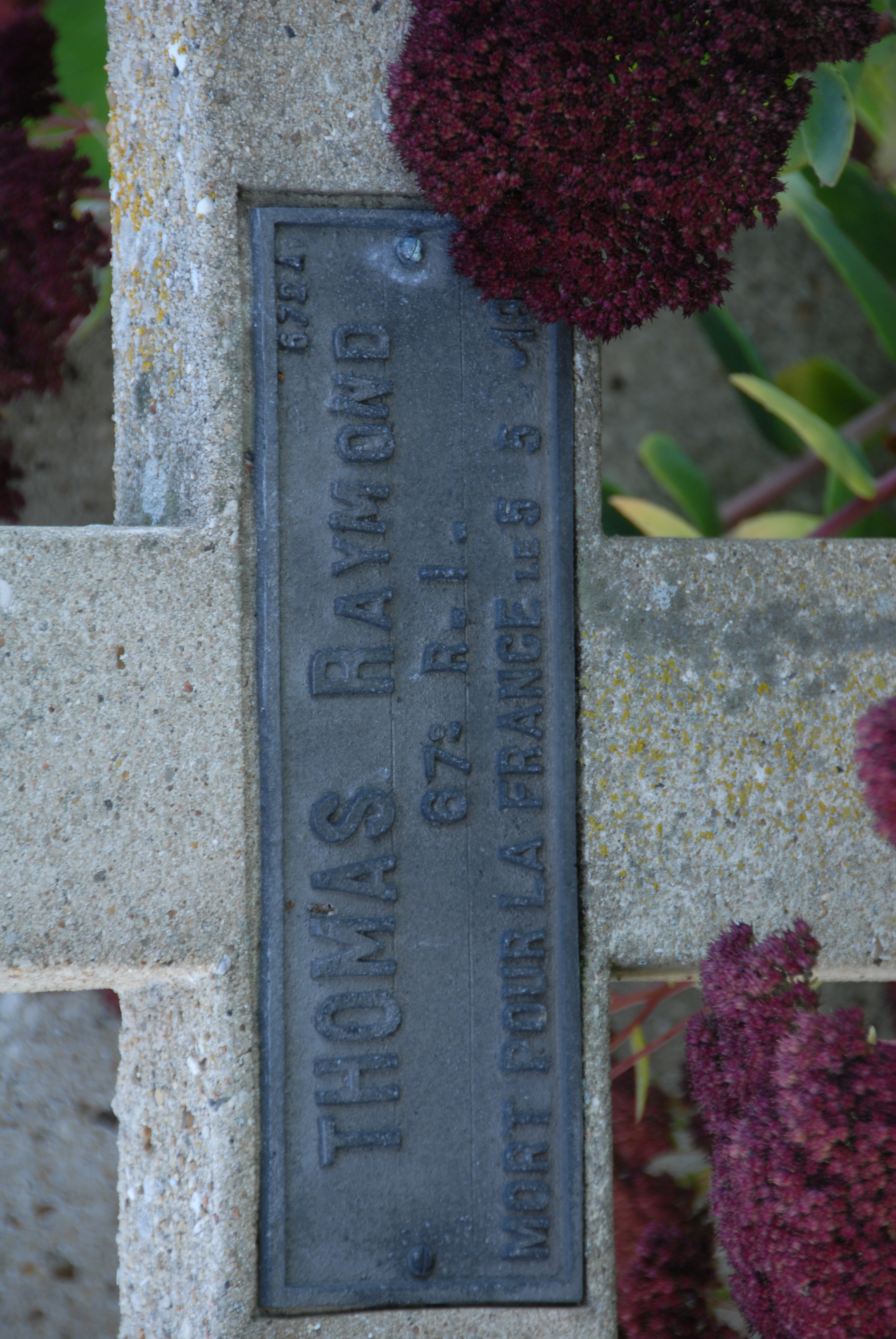 Sépulture THOMAS Raymond François