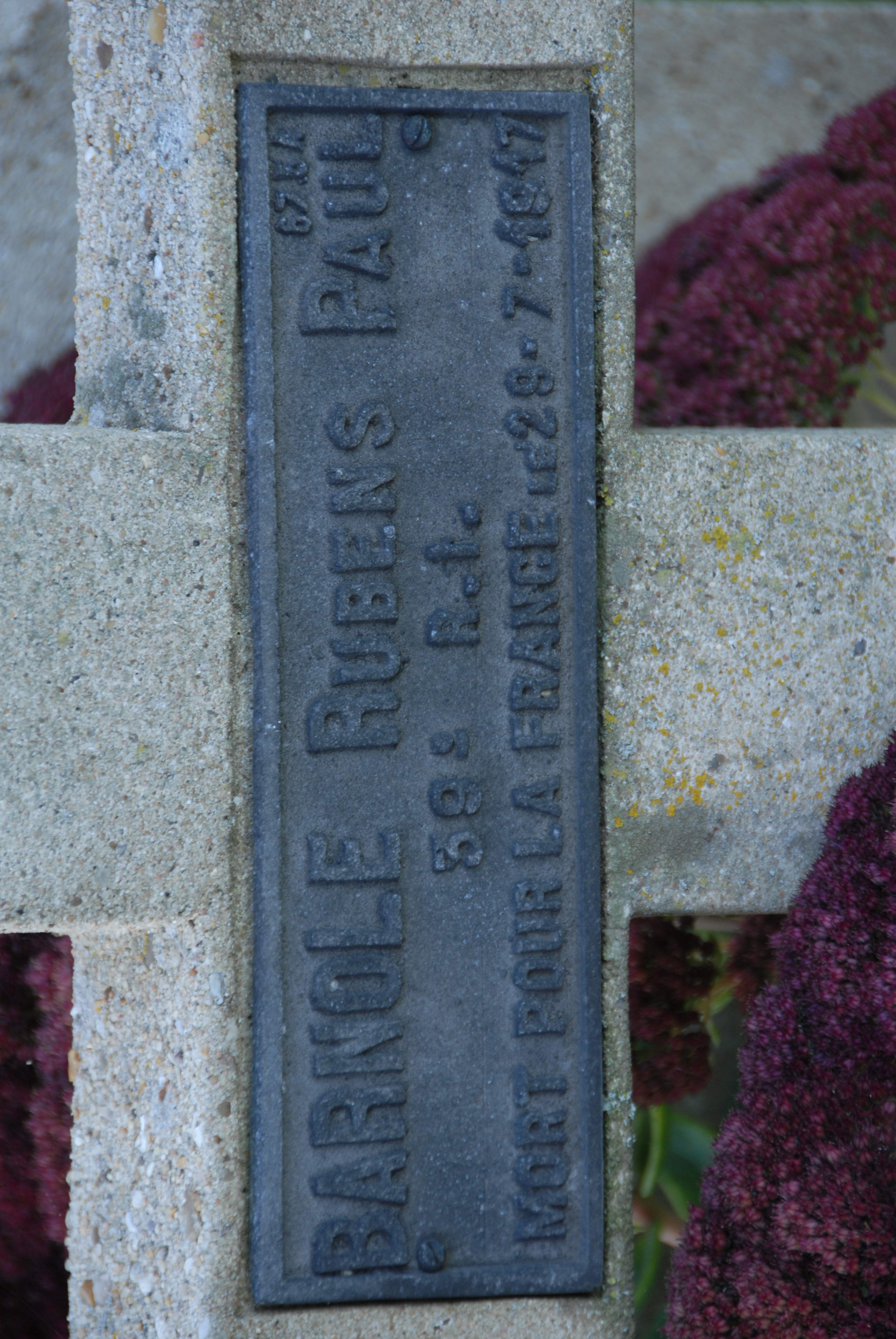 Sépulture BARNOLE Rubens Paul