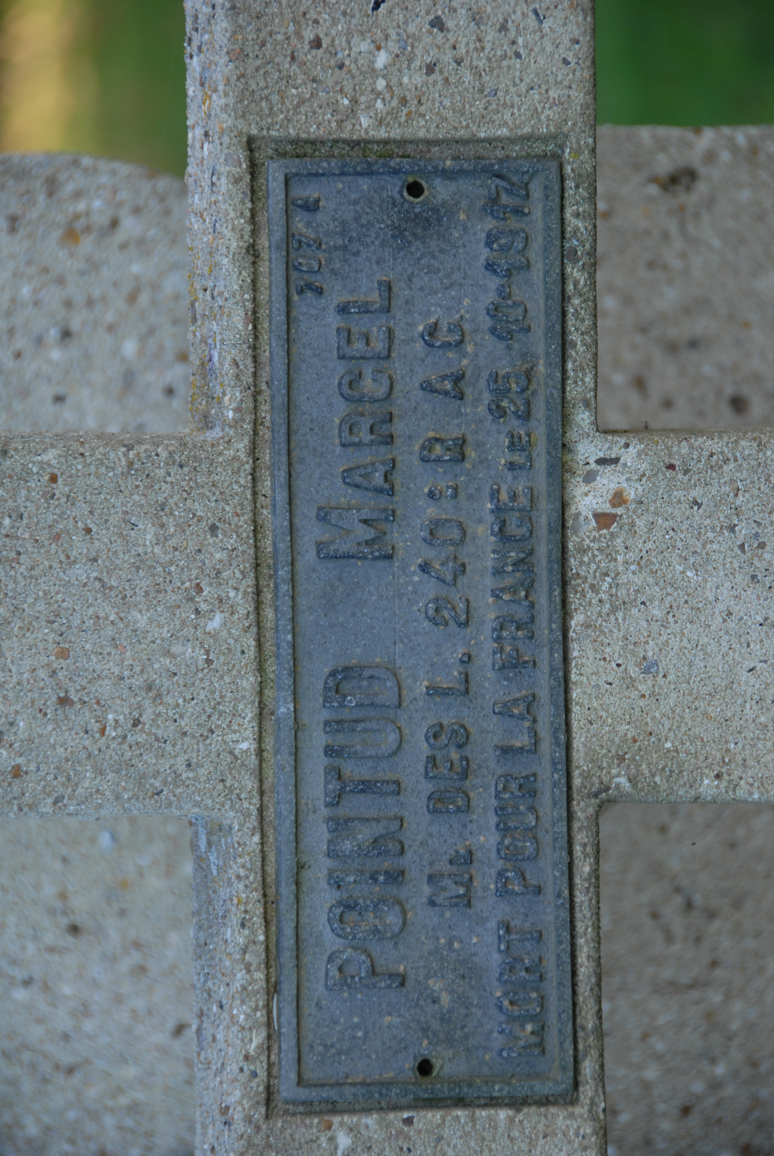 Sépulture POINTUD Marcel