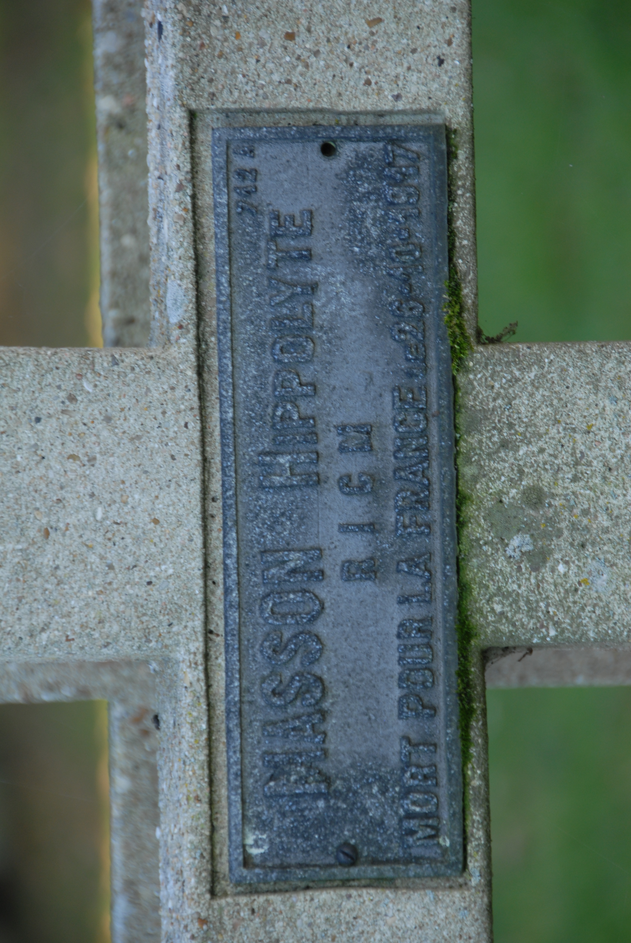 Sépulture MASSON Hippolyte