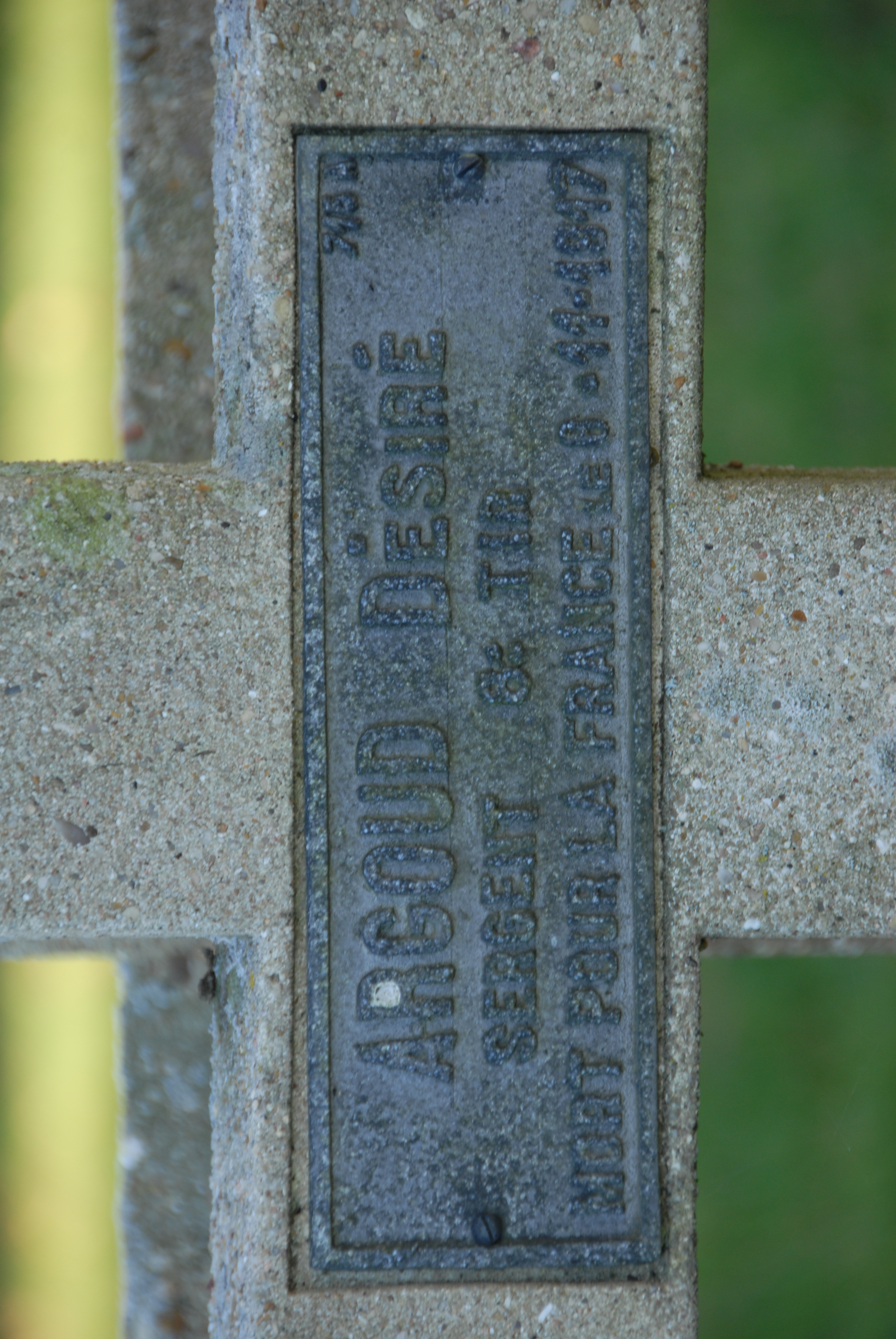 Sépulture ARGOUD Joseph Désiré