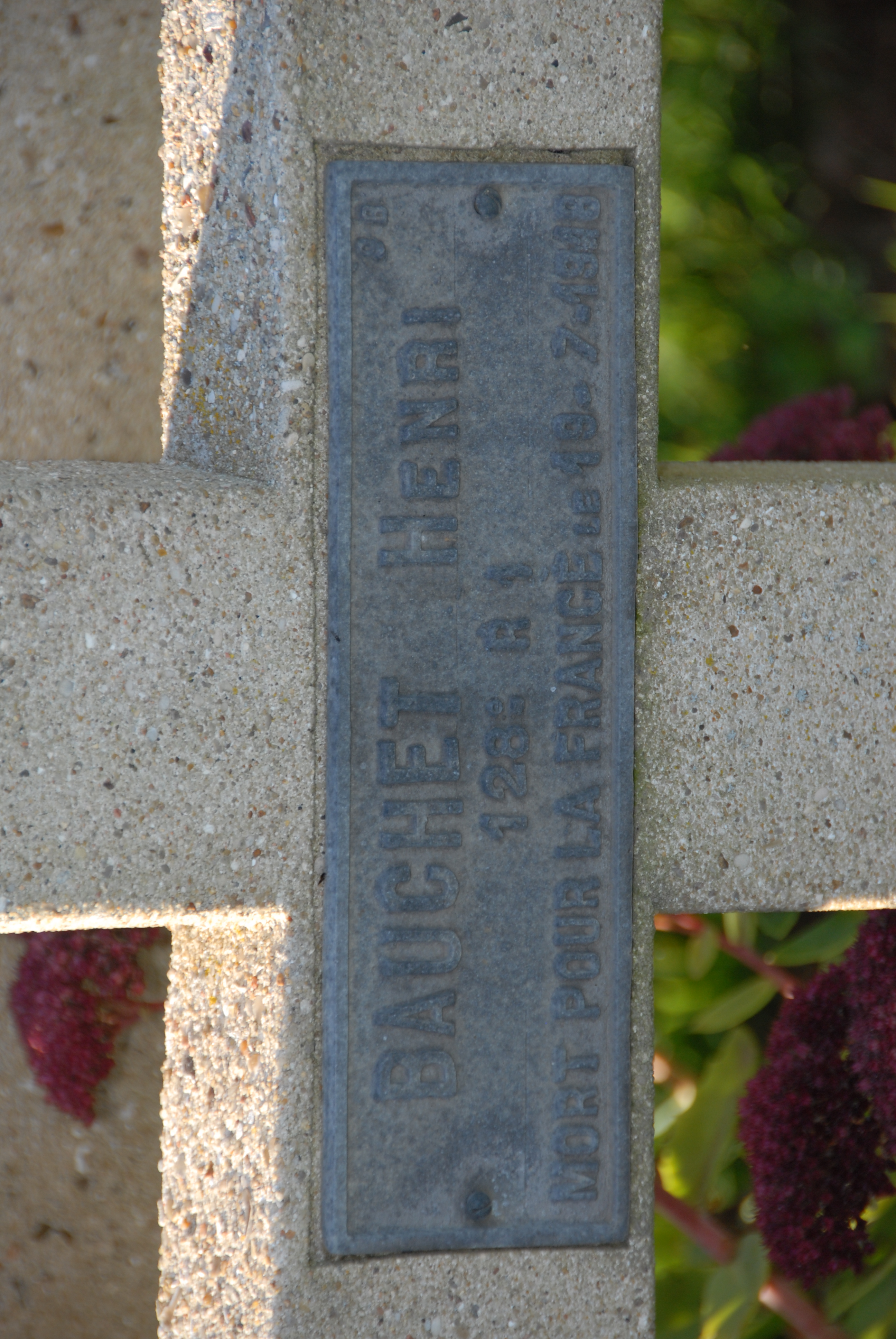 Sépulture BAUCHET Henri Jean Baptiste