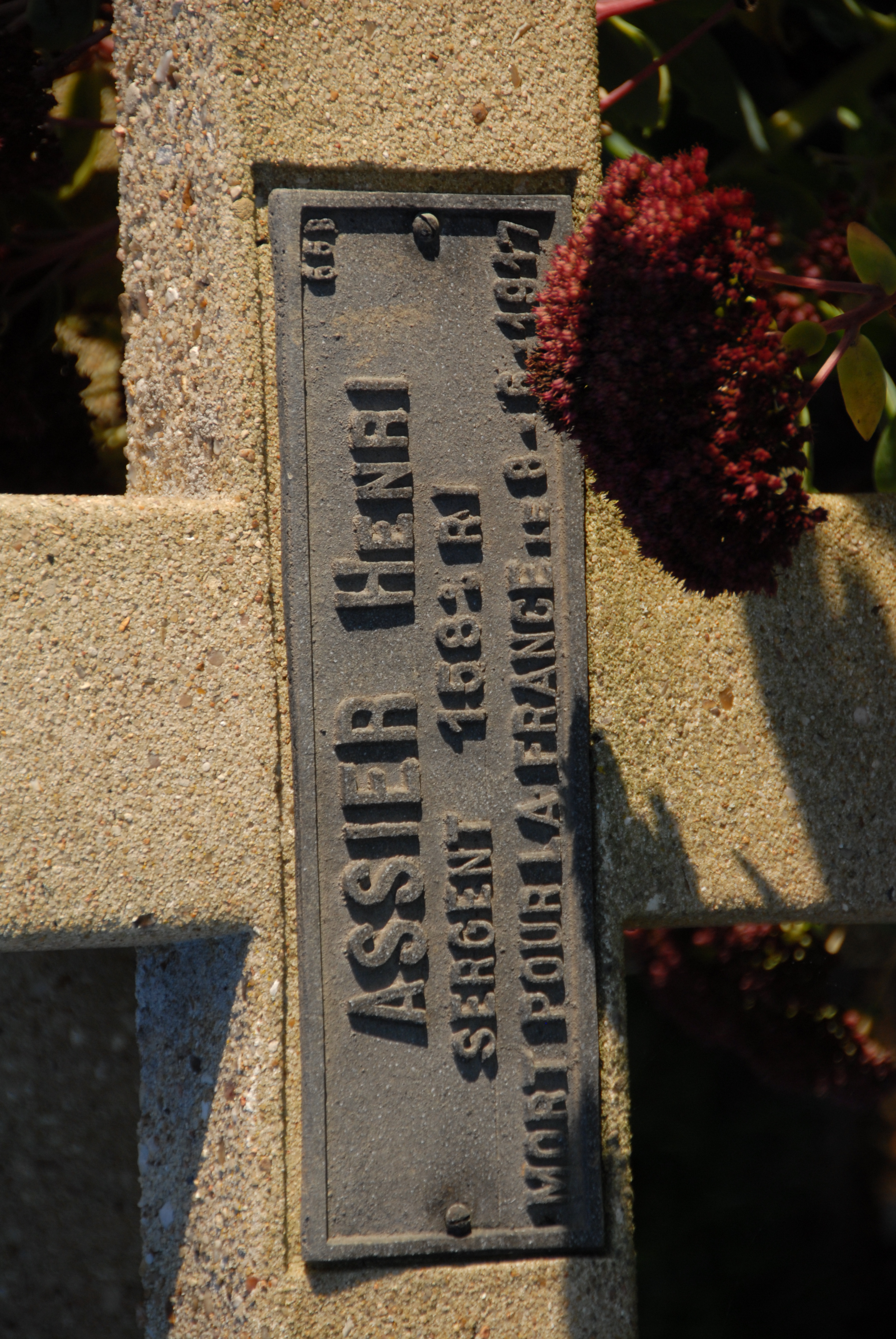 Sépulture ASSIE Henri Auguste