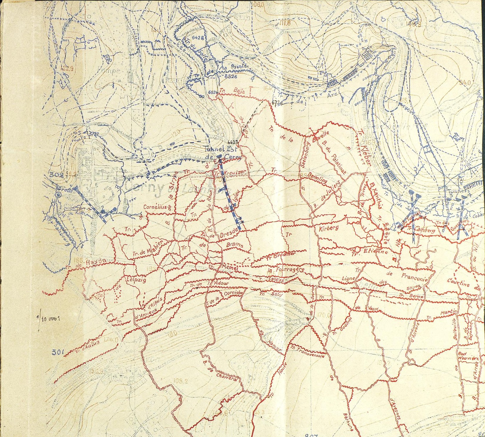 Saillant de la Bovelle et de Baja - secteur de Cerny en Laonnois