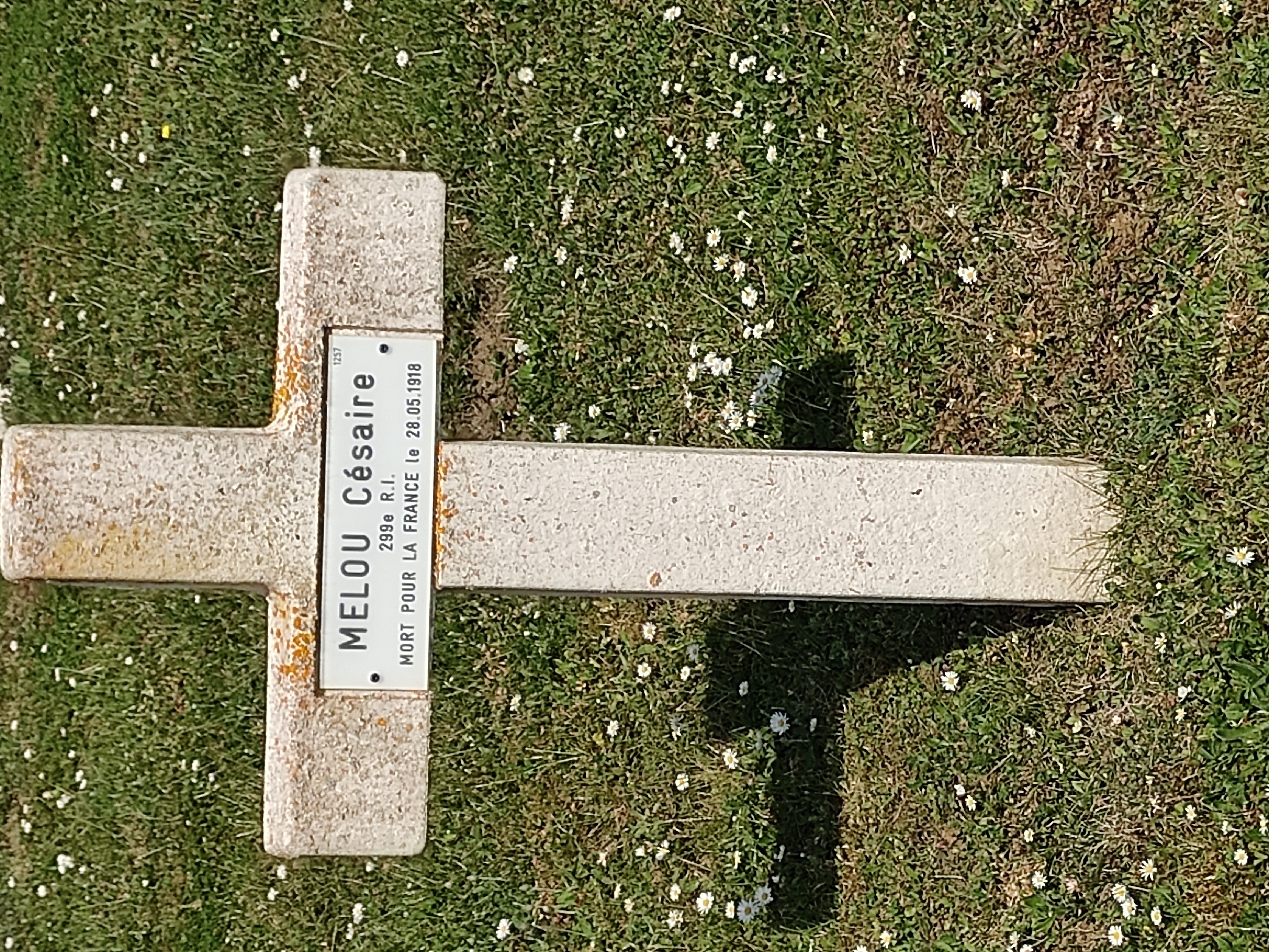 Sépulture soldat  MELOU Césaire