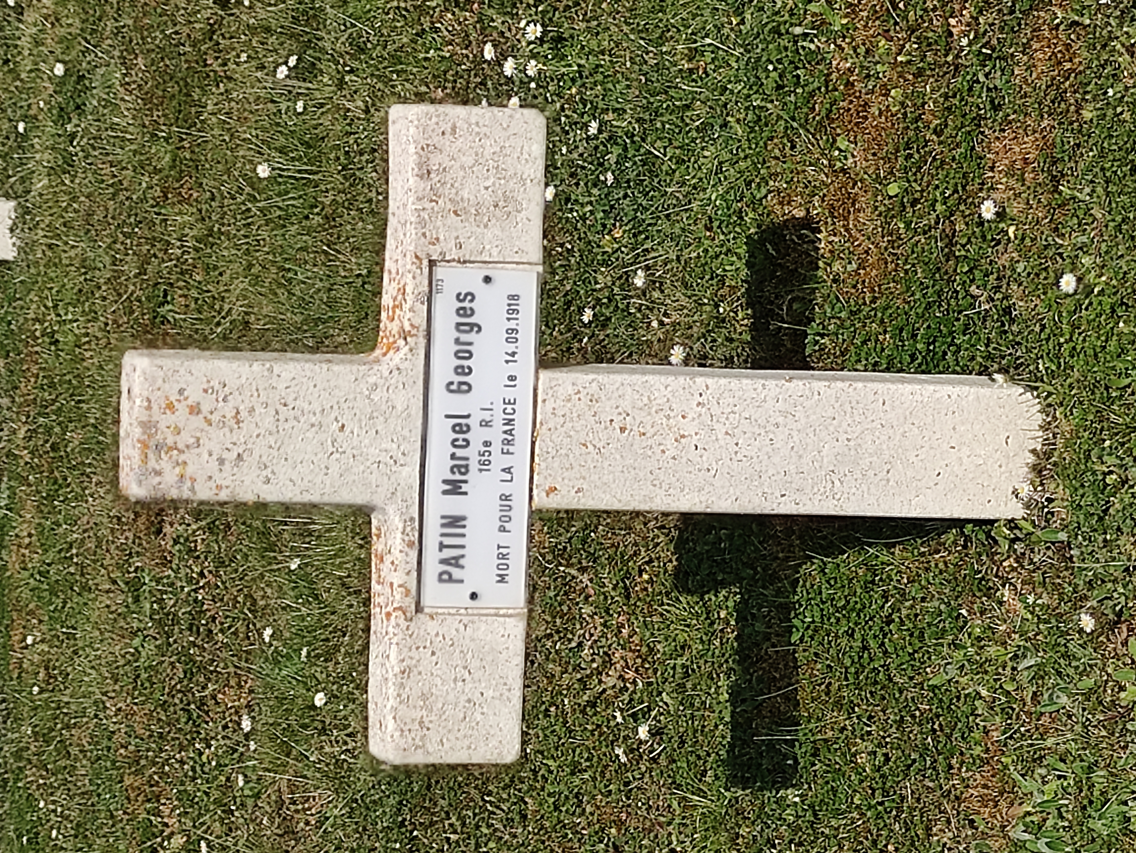 Sépulture soldat PATIN Marcel Georges