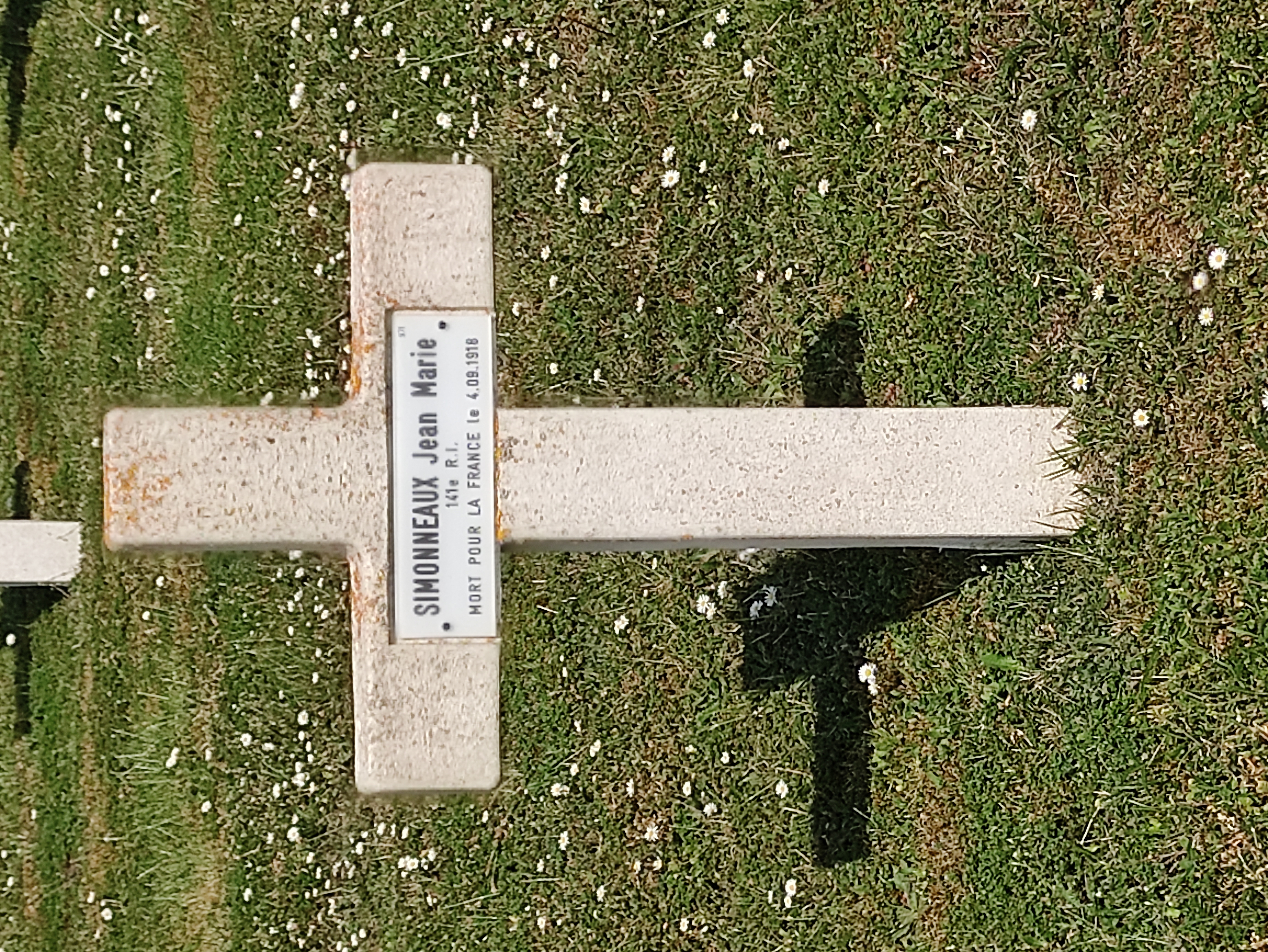 Sépulture SIMONNEAUX Jean Marie Joseph