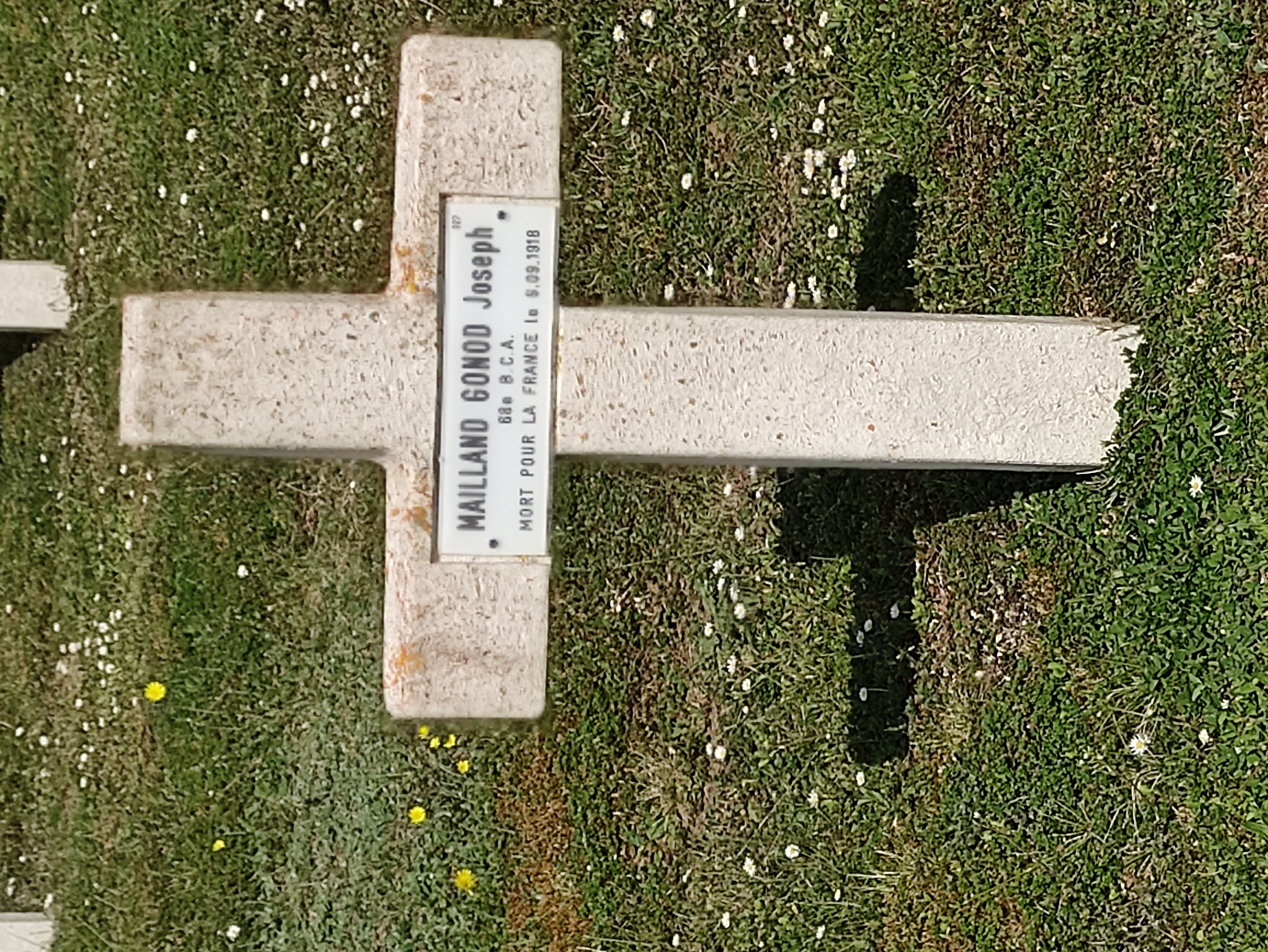 Sépulture MAILLAND GONOD Joseph Claude
