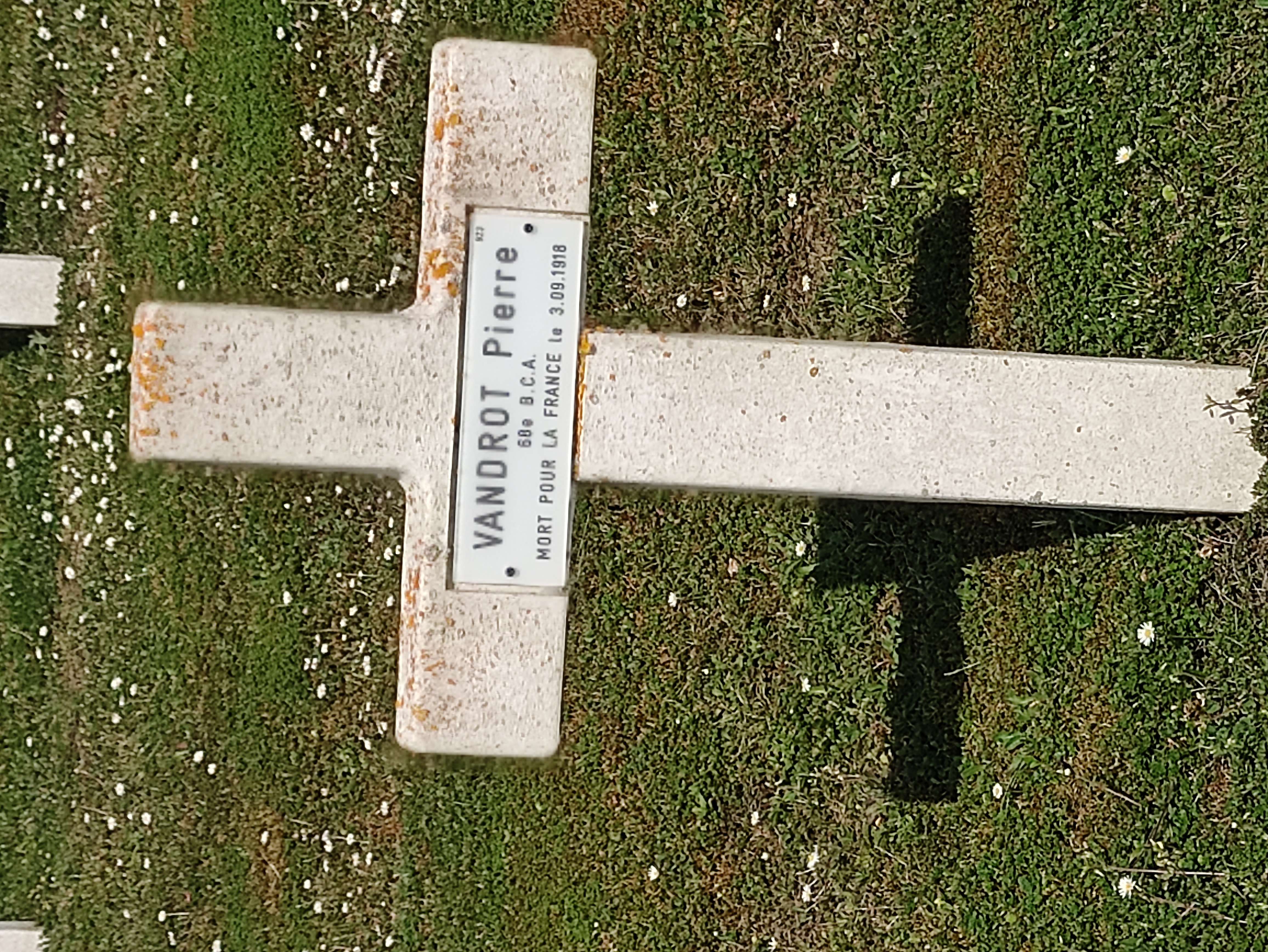 Sépulture VANDROT Pierre