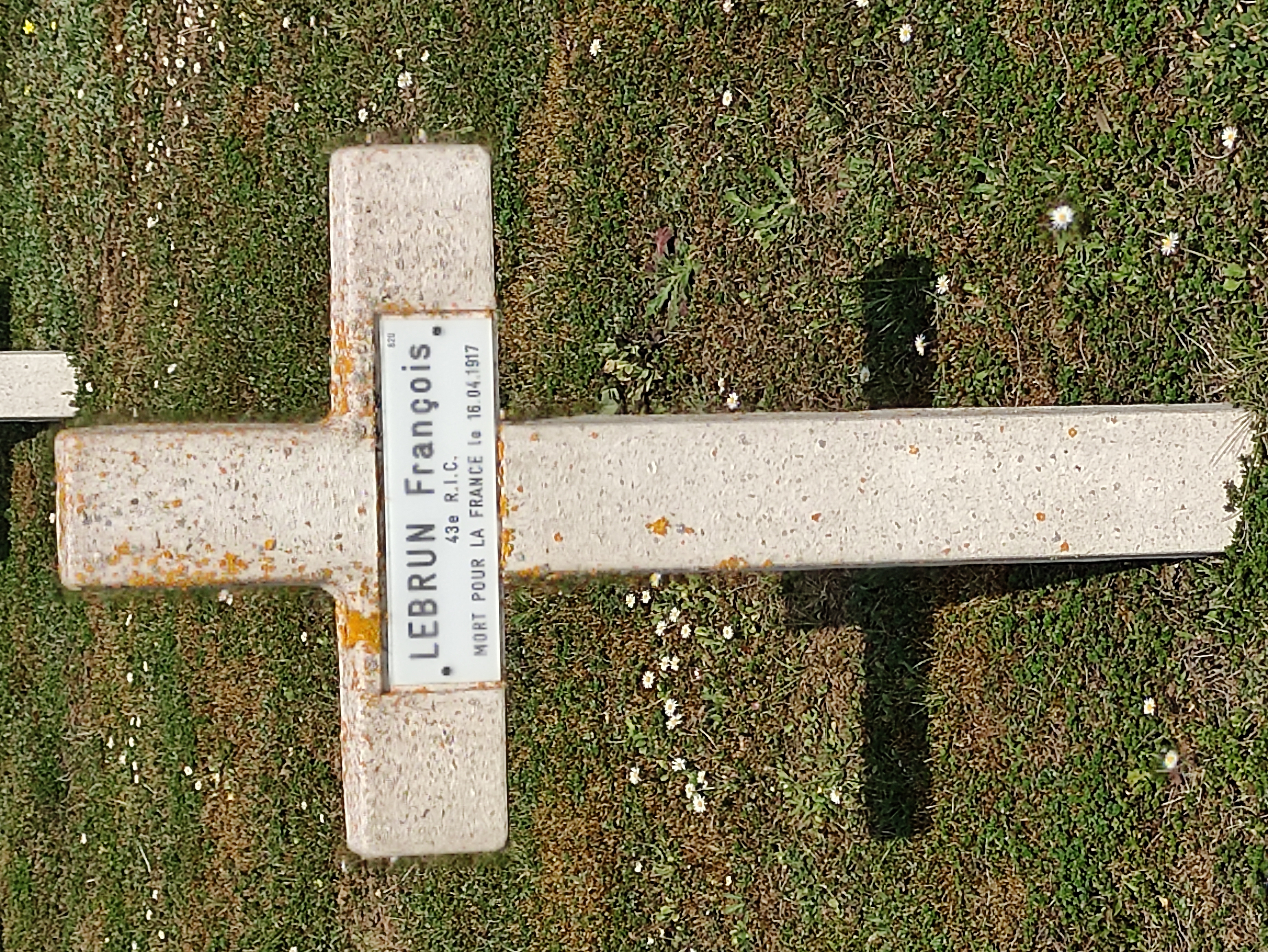 Sépulture LEBRUN François