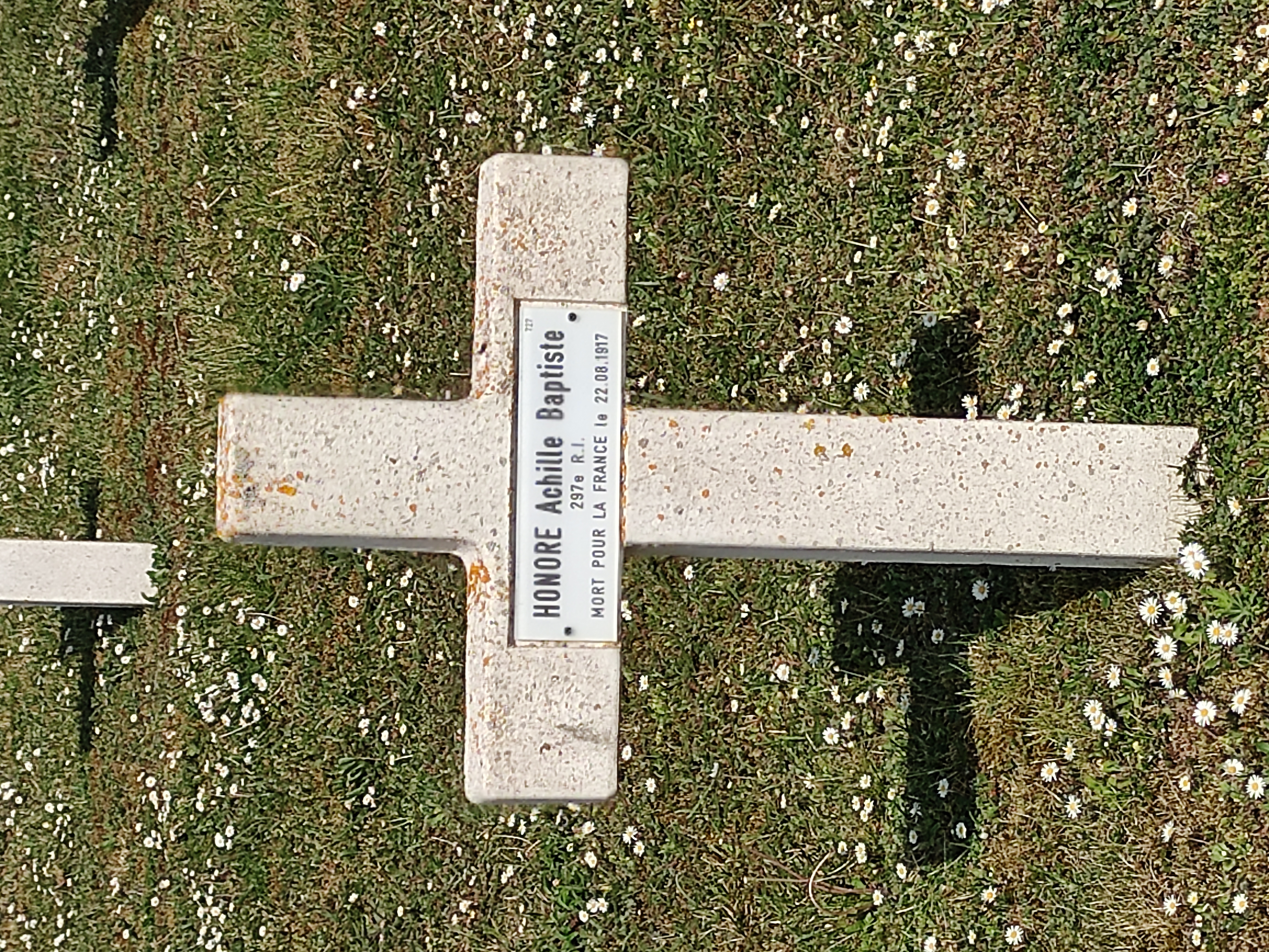 Sépulture HONORE Achille Baptiste